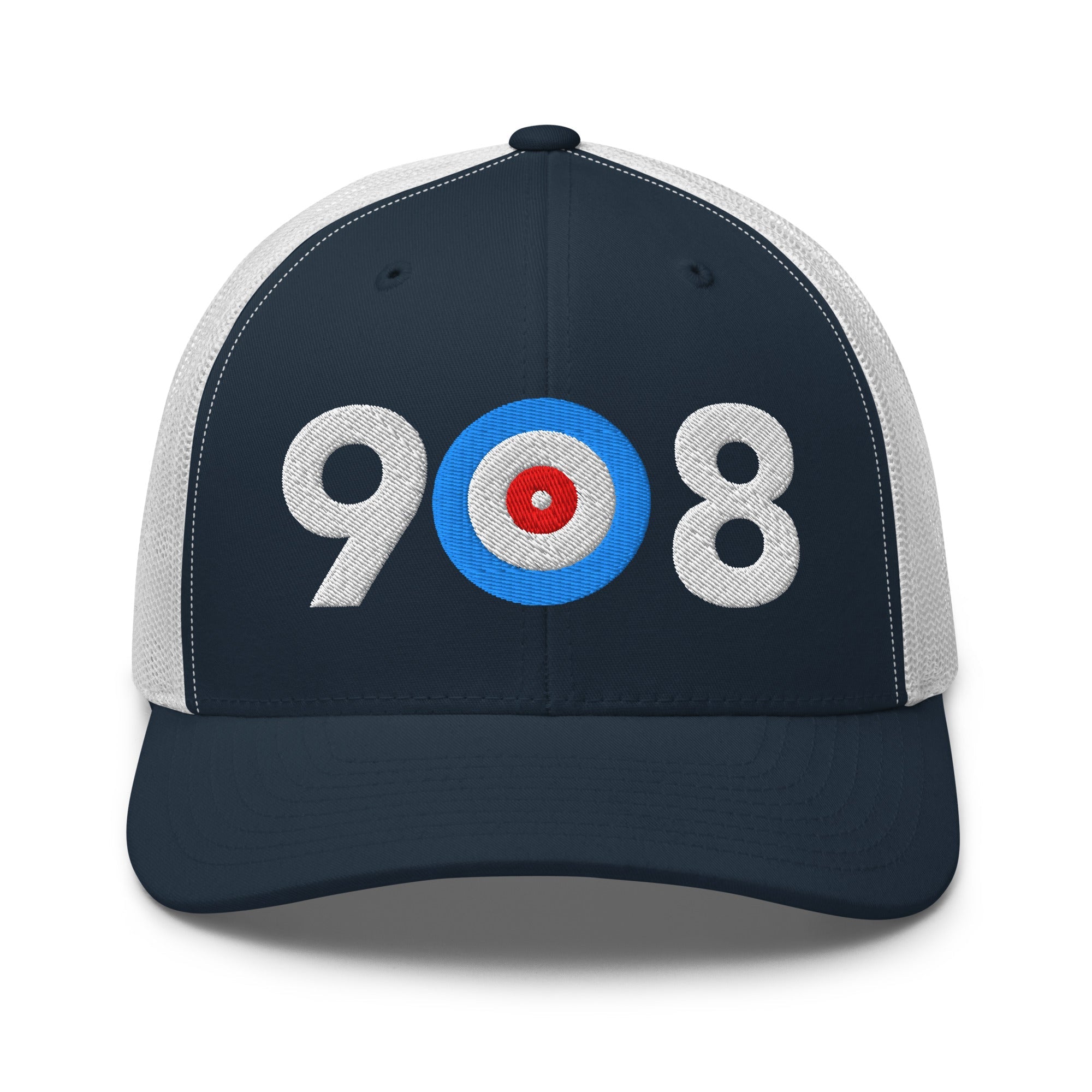 908 Area Code - New Jersey Trucker Cap - Broomfitters