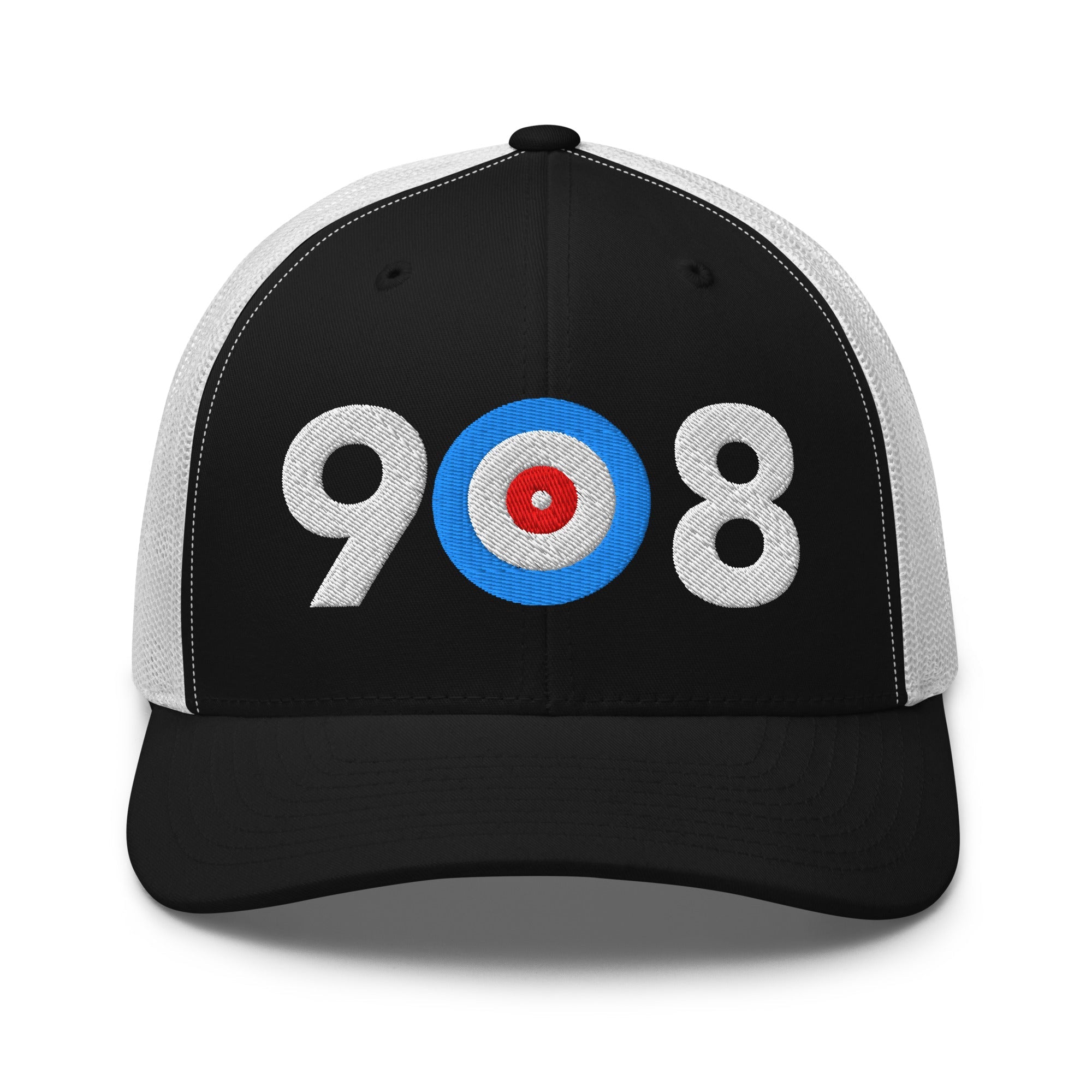 908 Area Code - New Jersey Trucker Cap - Broomfitters