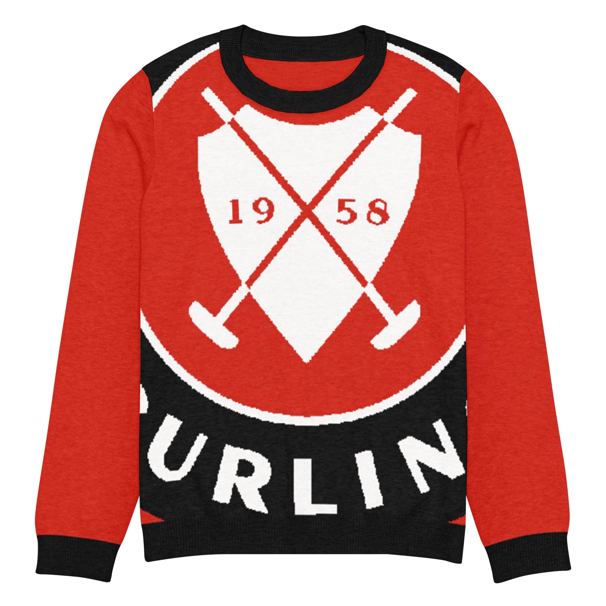 Aksarben Curling Club Knitted crew neck sweater - Broomfitters