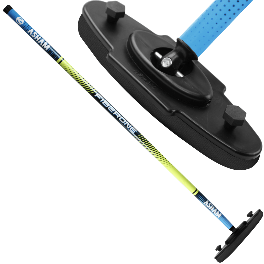 Asham V2 Fiberglass Curling Broom - Broomfitters