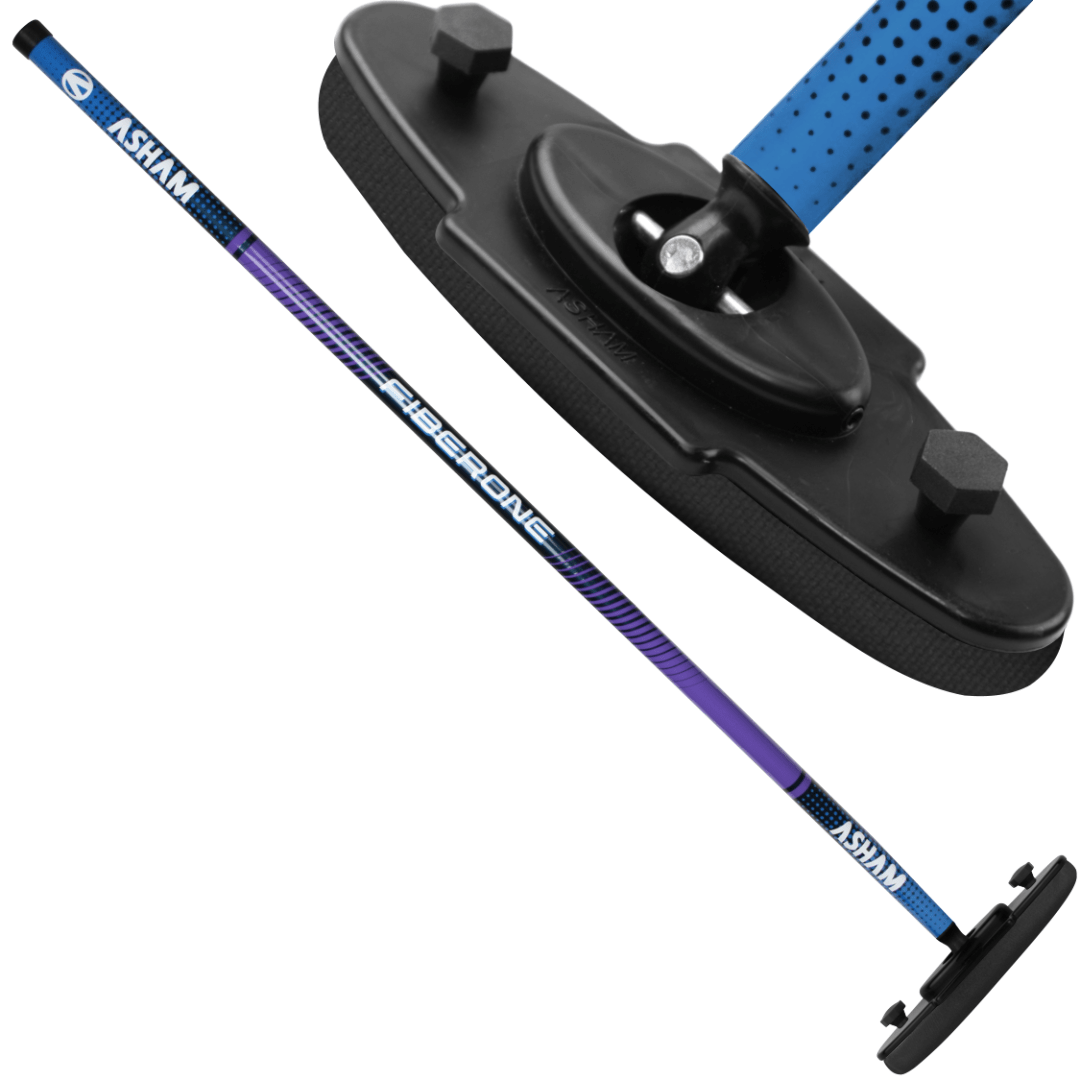 Asham V2 Fiberglass Curling Broom - Broomfitters