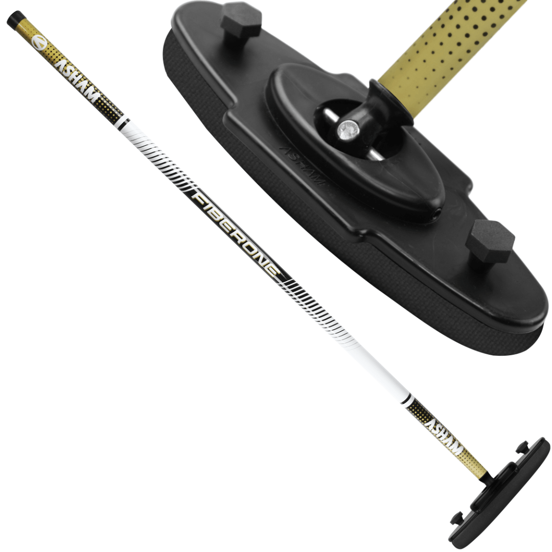 Asham V2 Fiberglass Curling Broom - Broomfitters
