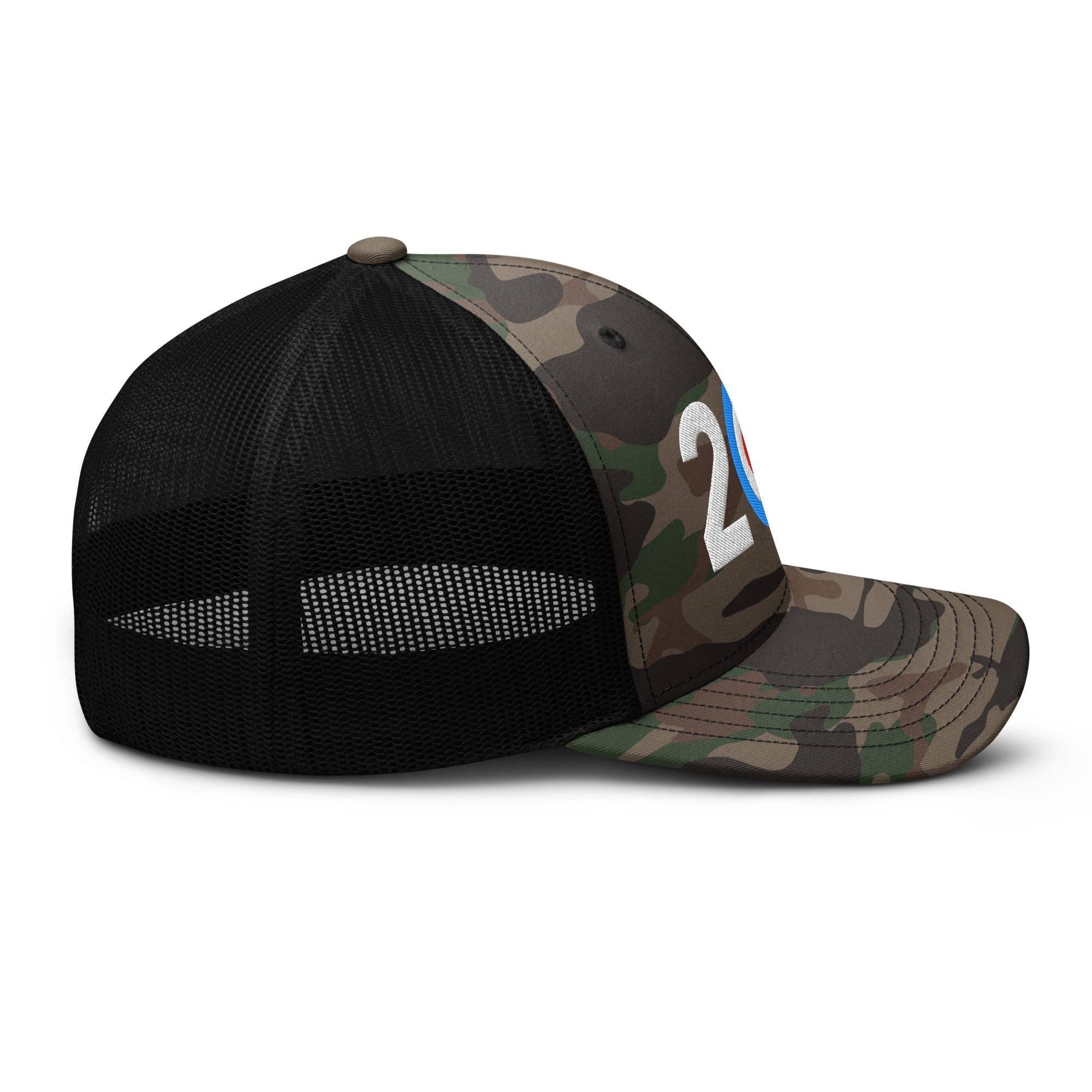 Belfast Curling Area Code 207 - Camouflage trucker hat - Broomfitters