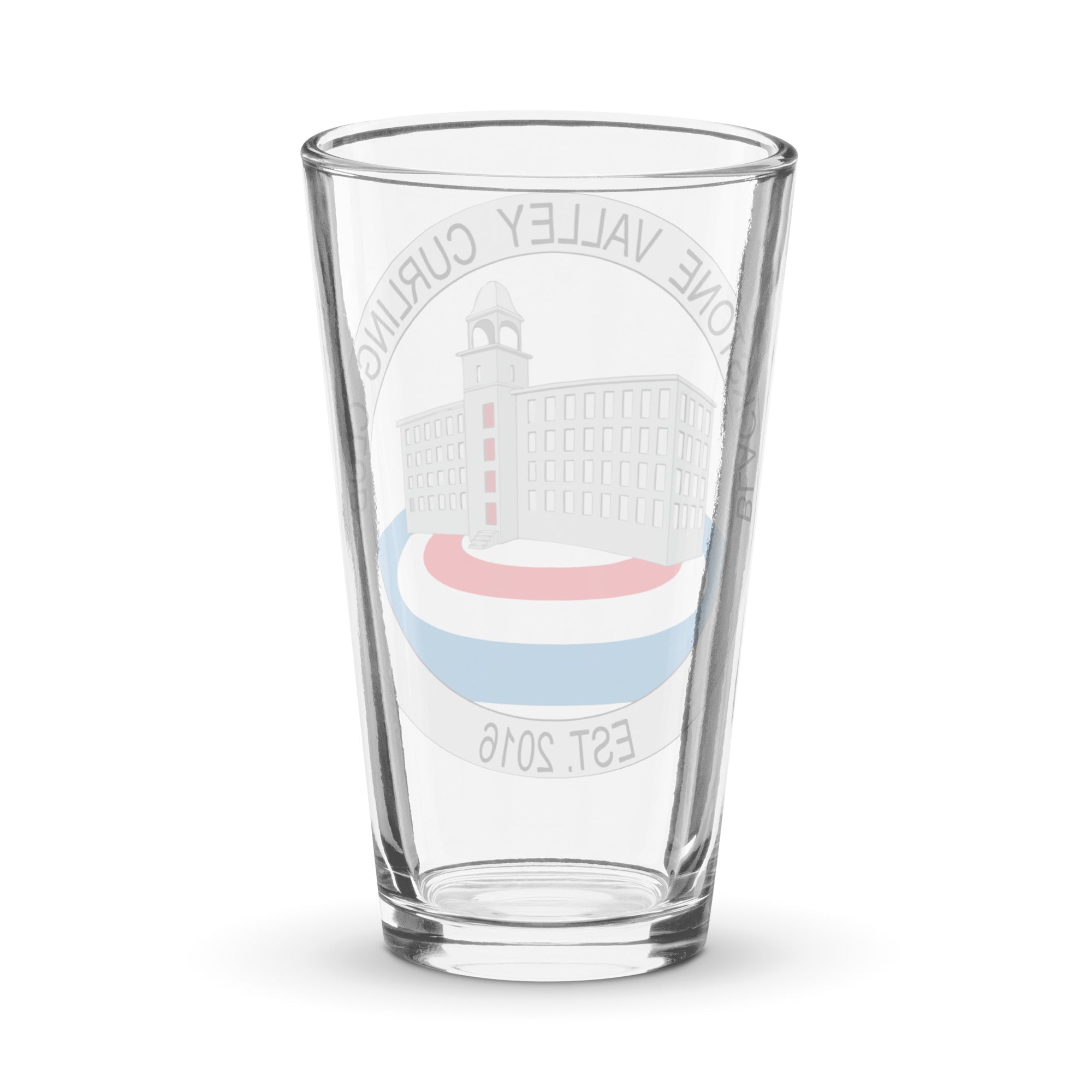 Blackstone Valley Curling Club Shaker pint glass - Broomfitters