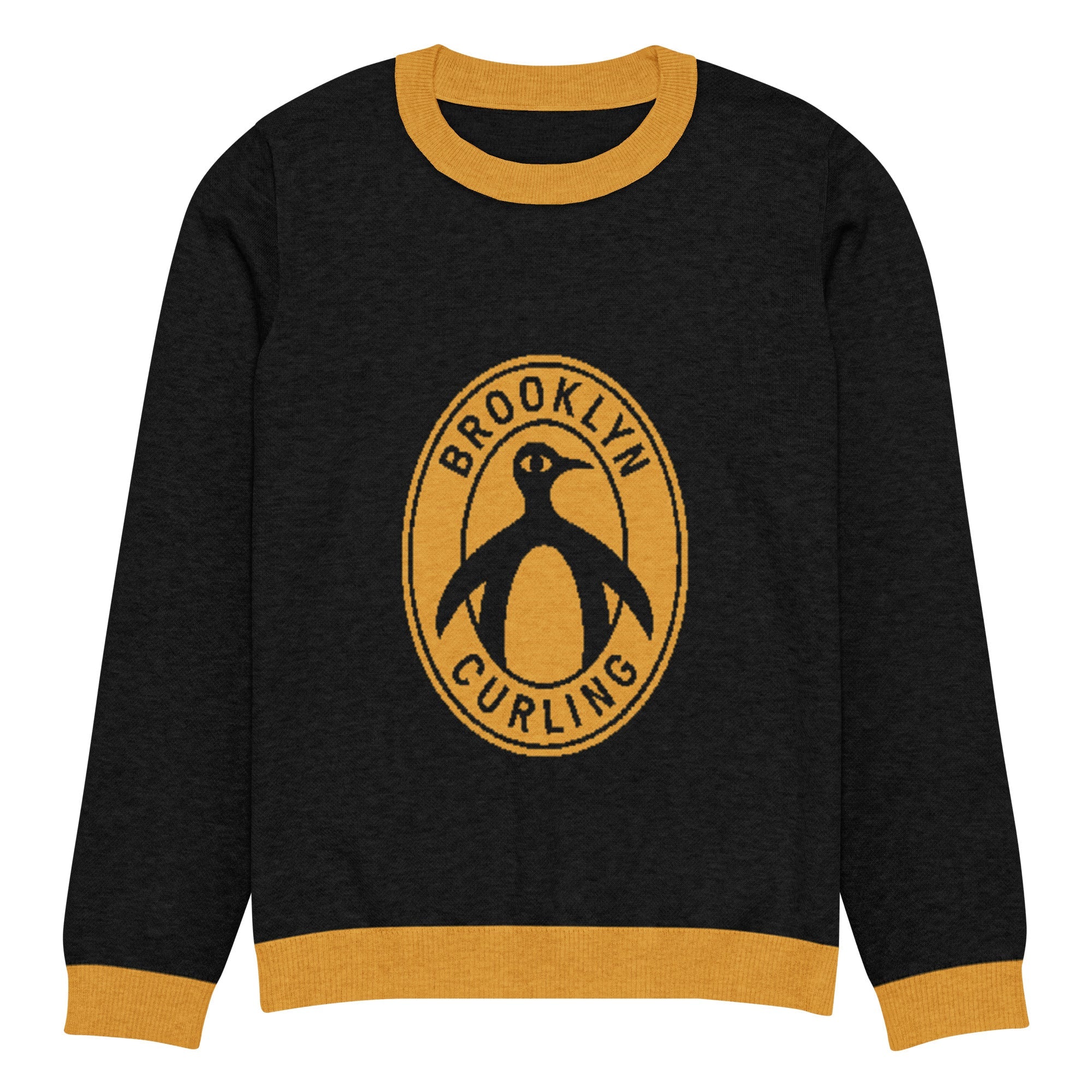 Brooklyn Curling Club Knitted crew neck sweater - Broomfitters