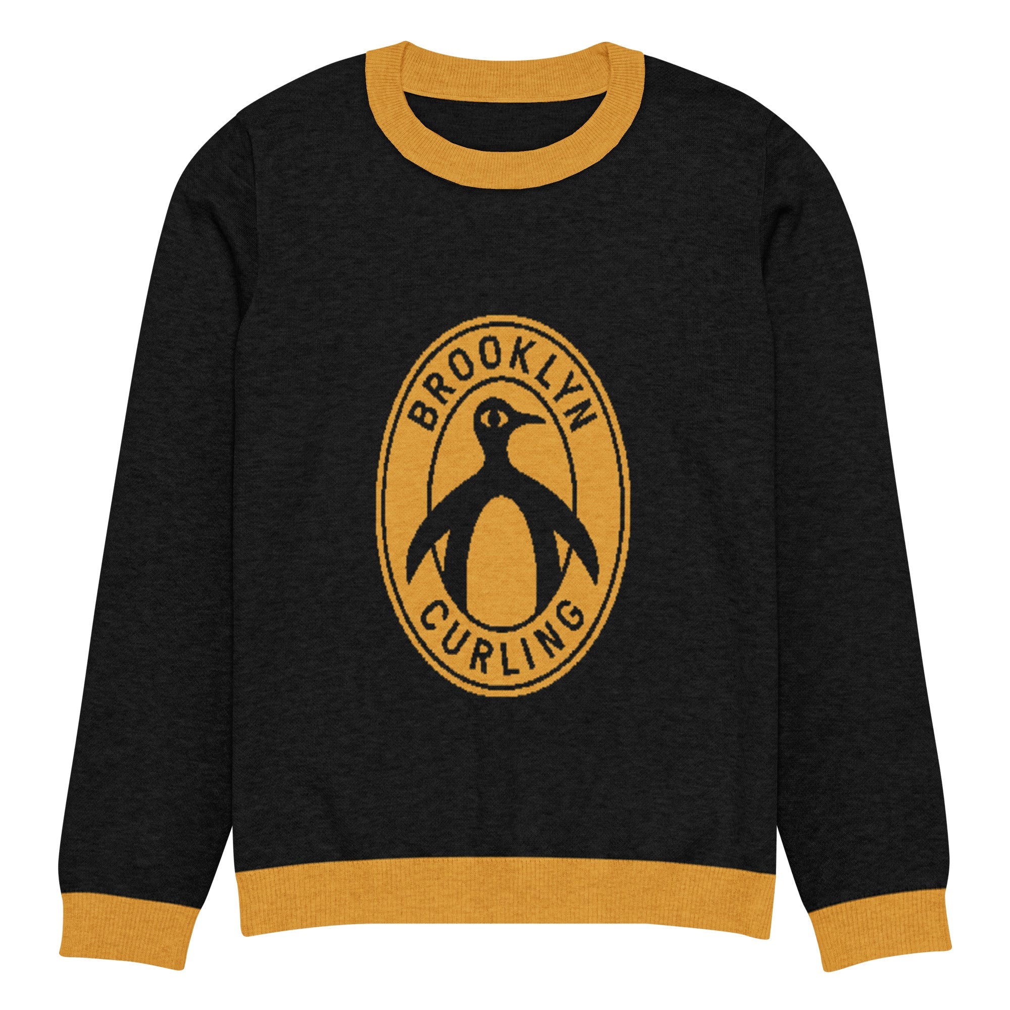 Brooklyn Curling Club Knitted crew neck sweater - Broomfitters