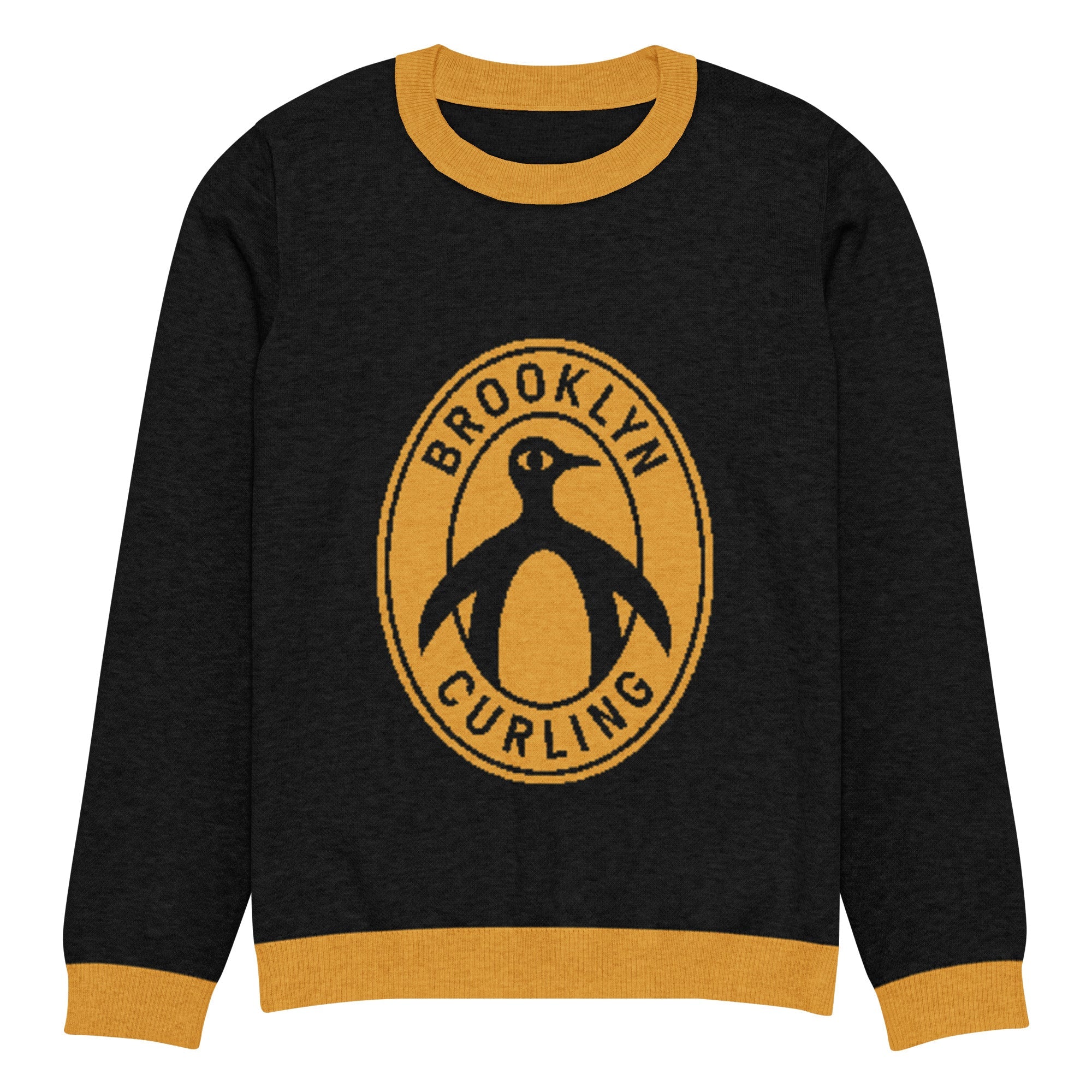 Brooklyn Curling Club Knitted crew neck sweater - Broomfitters