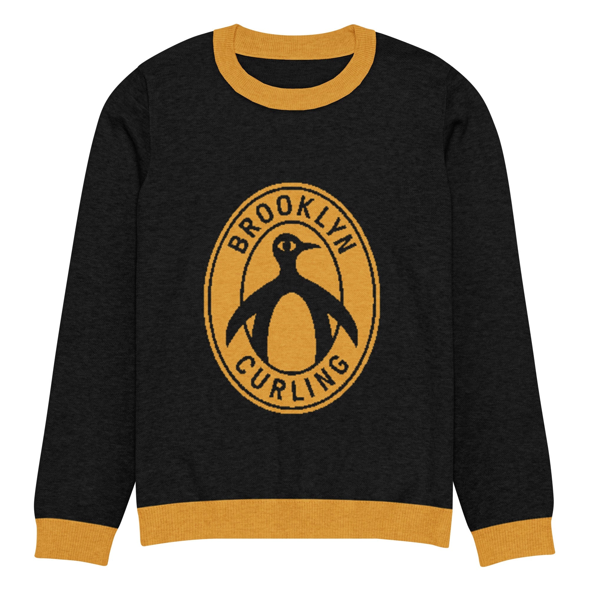 Brooklyn Curling Club Knitted crew neck sweater - Broomfitters