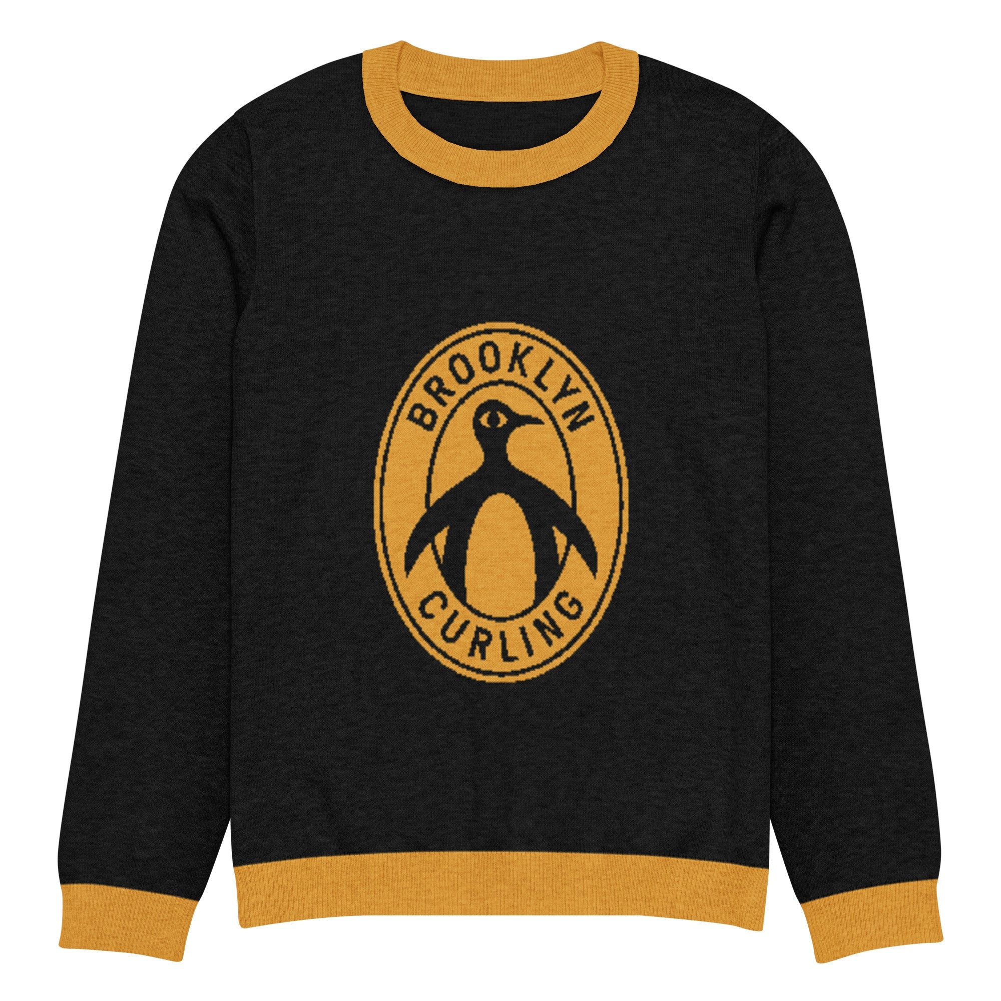 Brooklyn Curling Club Knitted crew neck sweater - Broomfitters