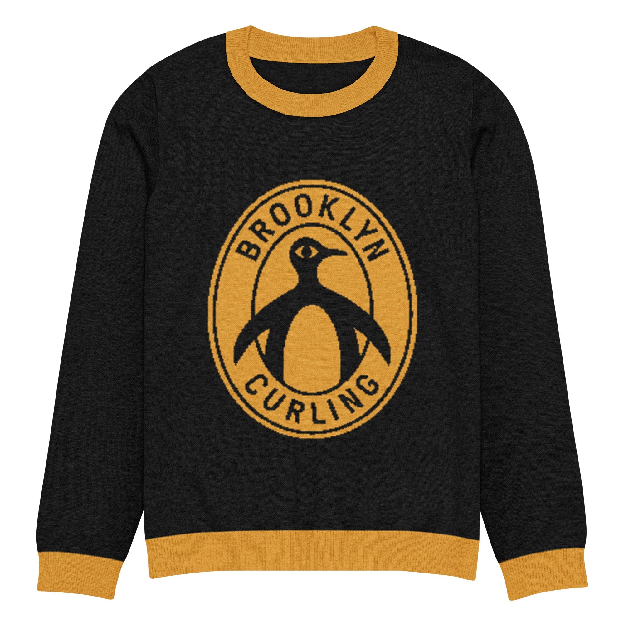 Brooklyn Curling Club Knitted crew neck sweater - Broomfitters