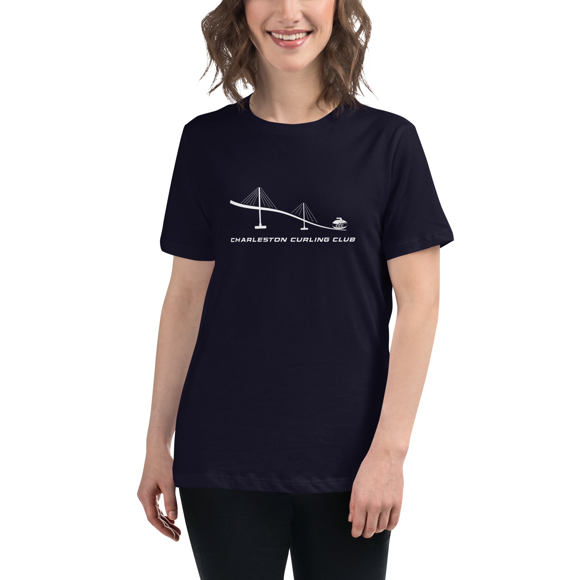 Charleston Curling Club Women's Relaxed T-Shirt - Broomfitters