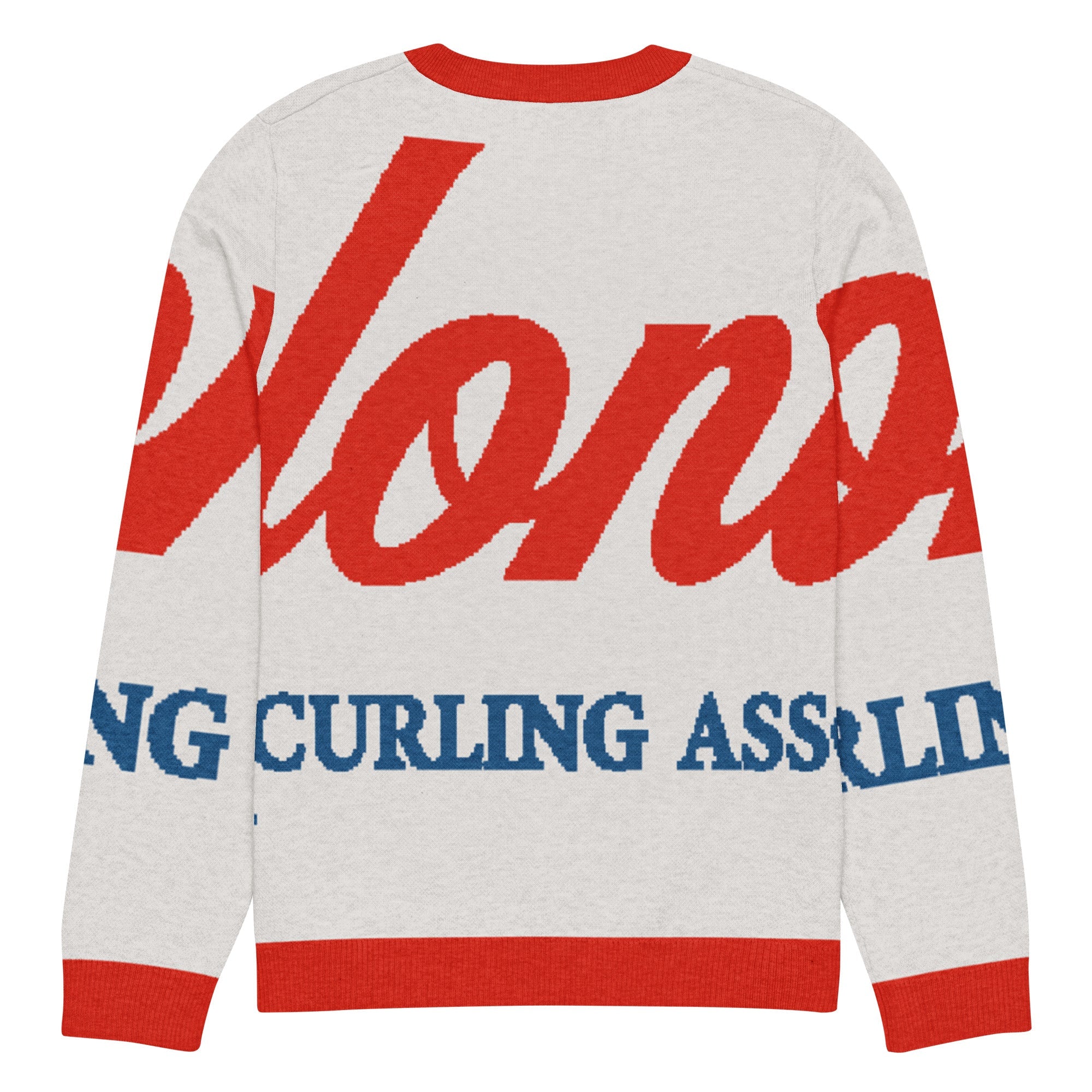 Colonial Curling Club Knitted crew neck sweater - Broomfitters