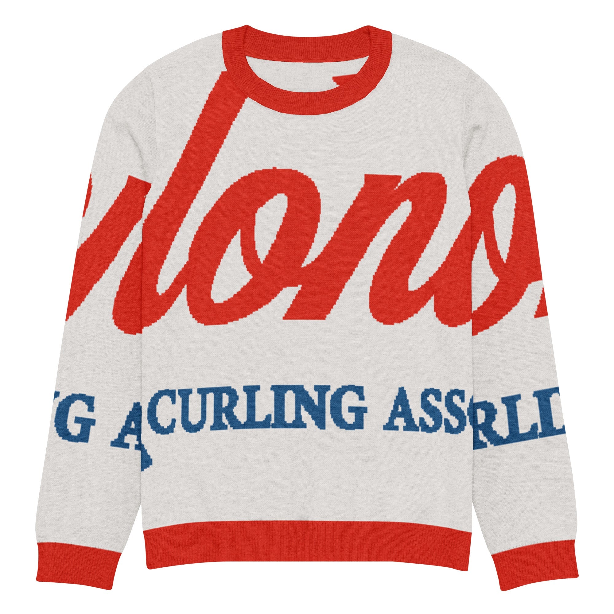 Colonial Curling Club Knitted crew neck sweater - Broomfitters