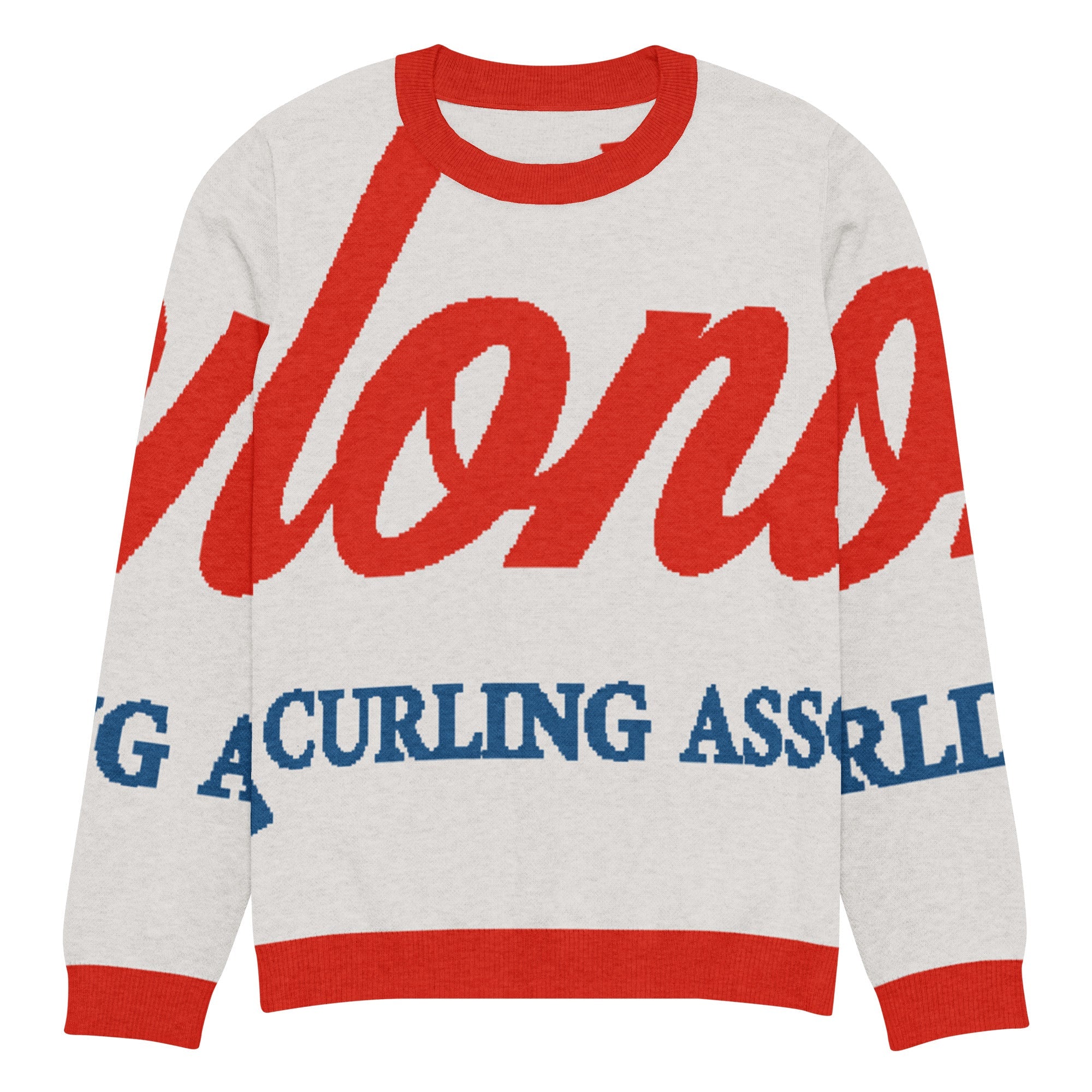 Colonial Curling Club Knitted crew neck sweater - Broomfitters