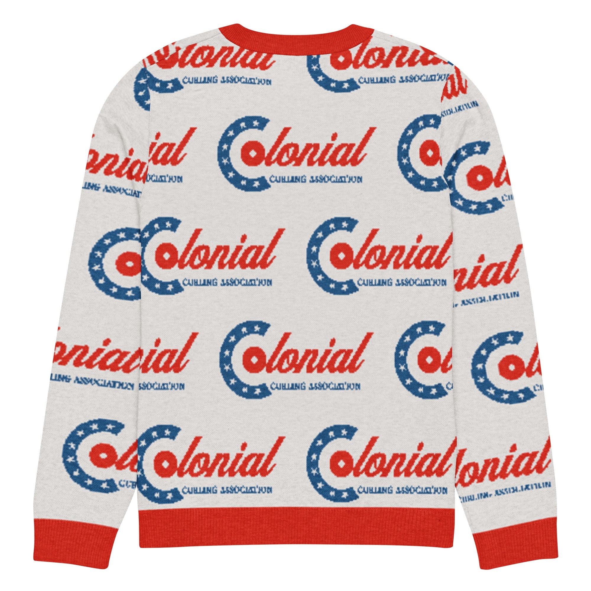 Colonial Curling Club Knitted crew neck sweater - Broomfitters