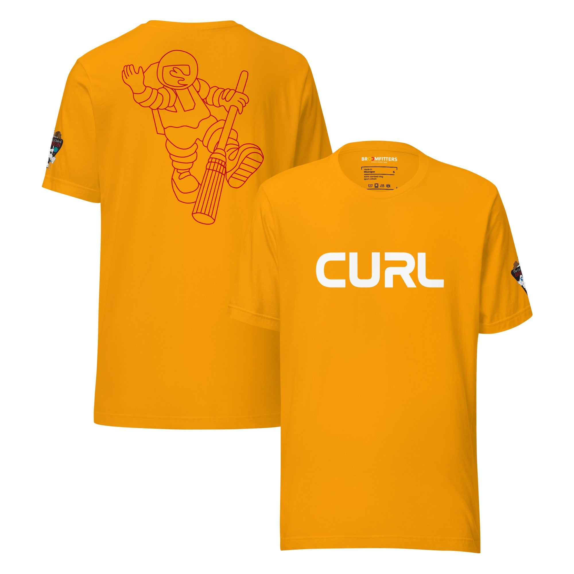 CURL (Worm Logo) Curling Club of Houston T-shirt - Broomfitters