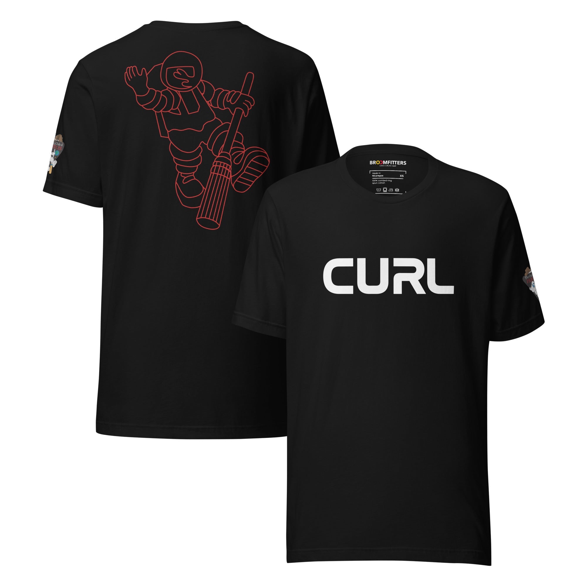 CURL (Worm Logo) Curling Club of Houston T-shirt - Broomfitters