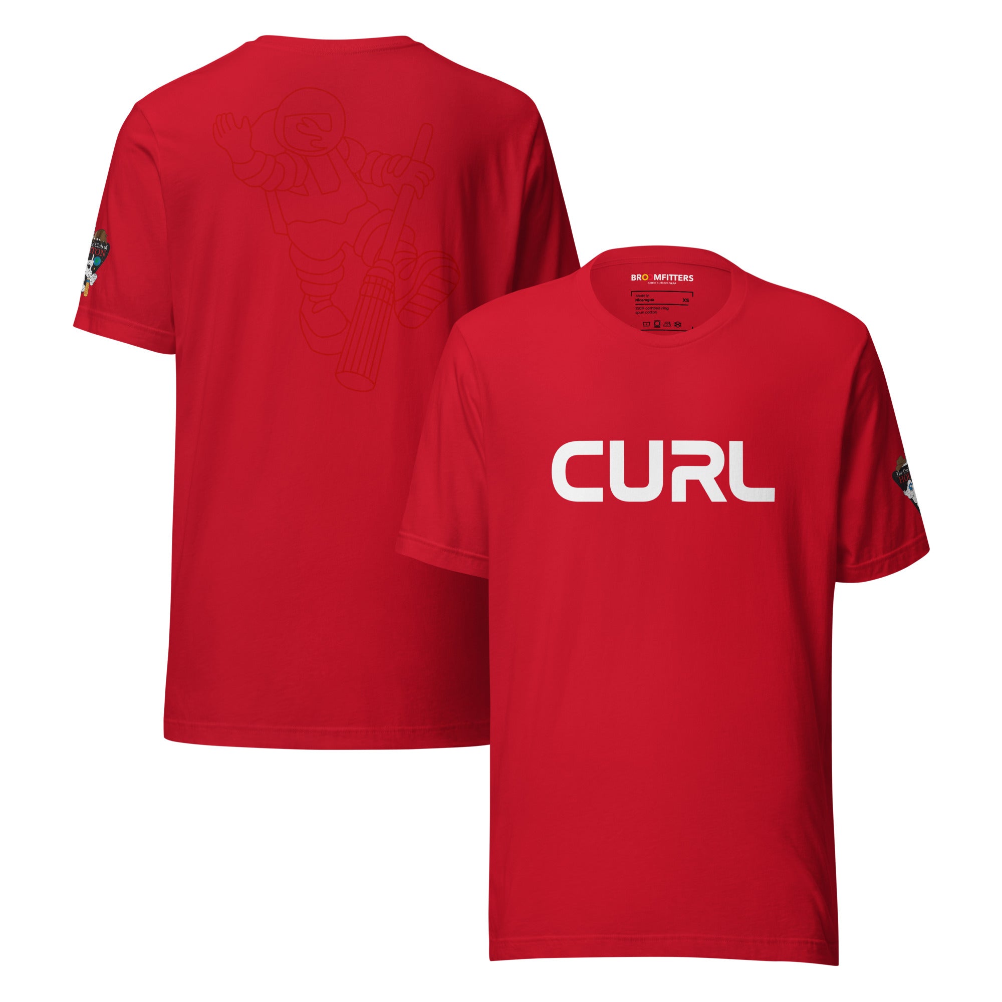 CURL (Worm Logo) Curling Club of Houston T-shirt - Broomfitters