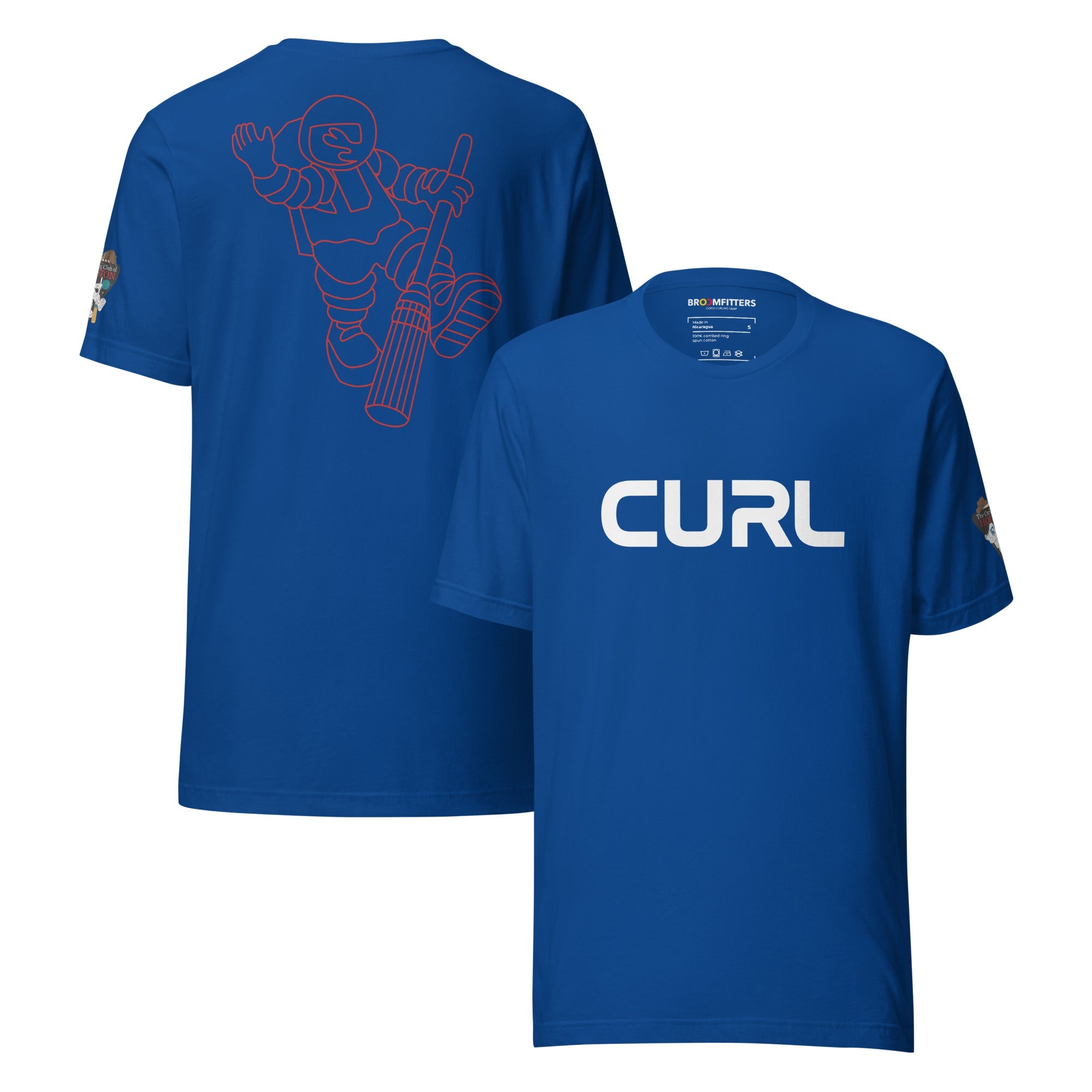 CURL (Worm Logo) Curling Club of Houston T-shirt - Broomfitters