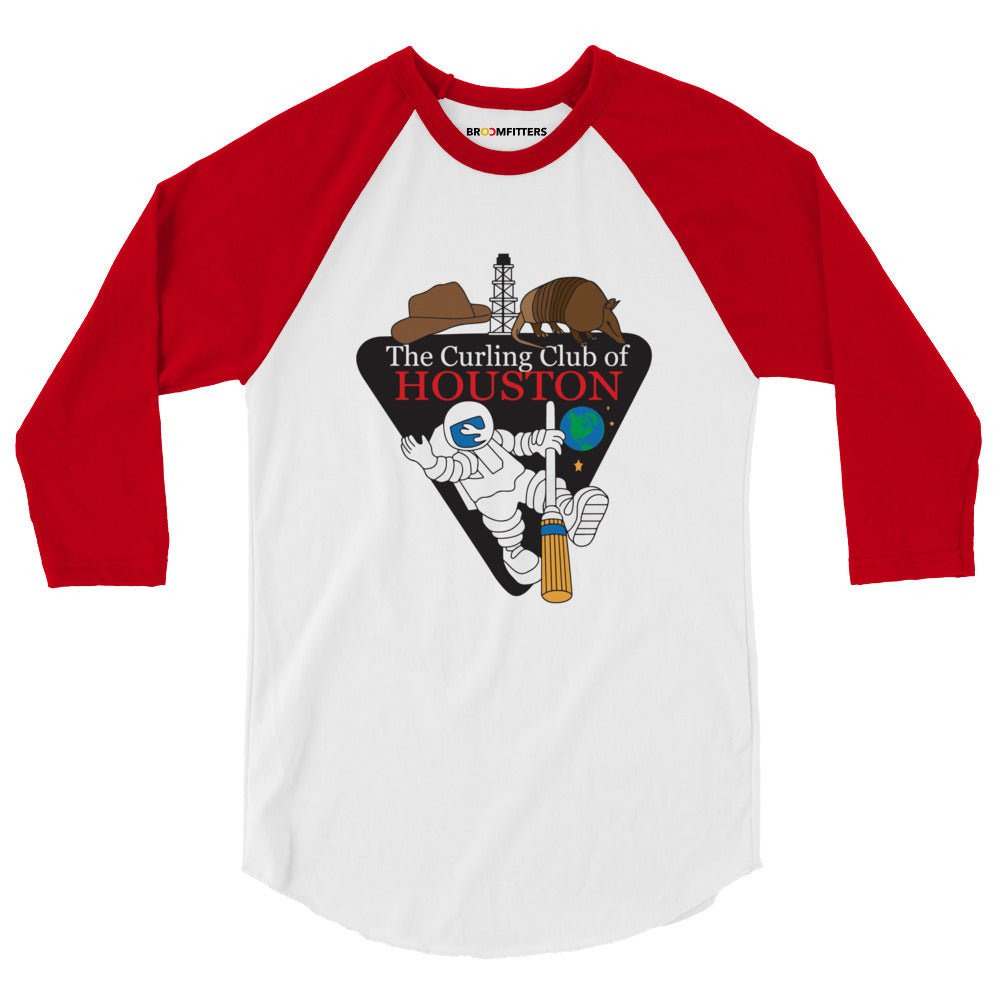 Curling Club of Houston 3/4 sleeve raglan shirt - Broomfitters