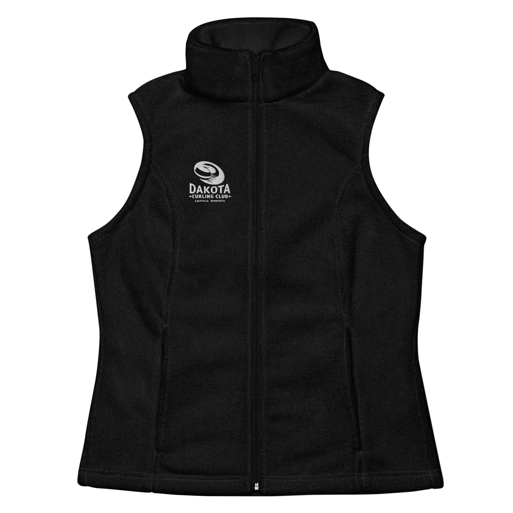 Dakota Curling Club - Women’s Columbia fleece vest - Broomfitters