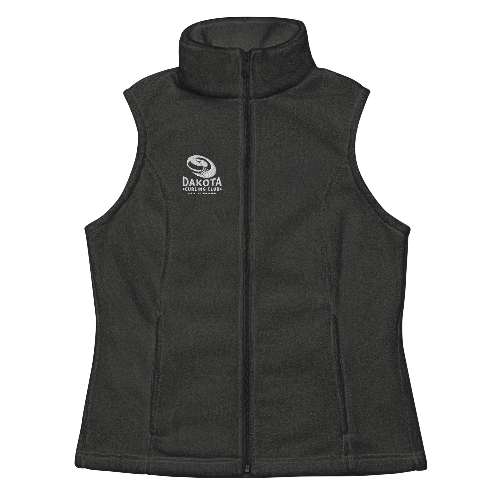 Dakota Curling Club Women’s Columbia fleece vest - Broomfitters