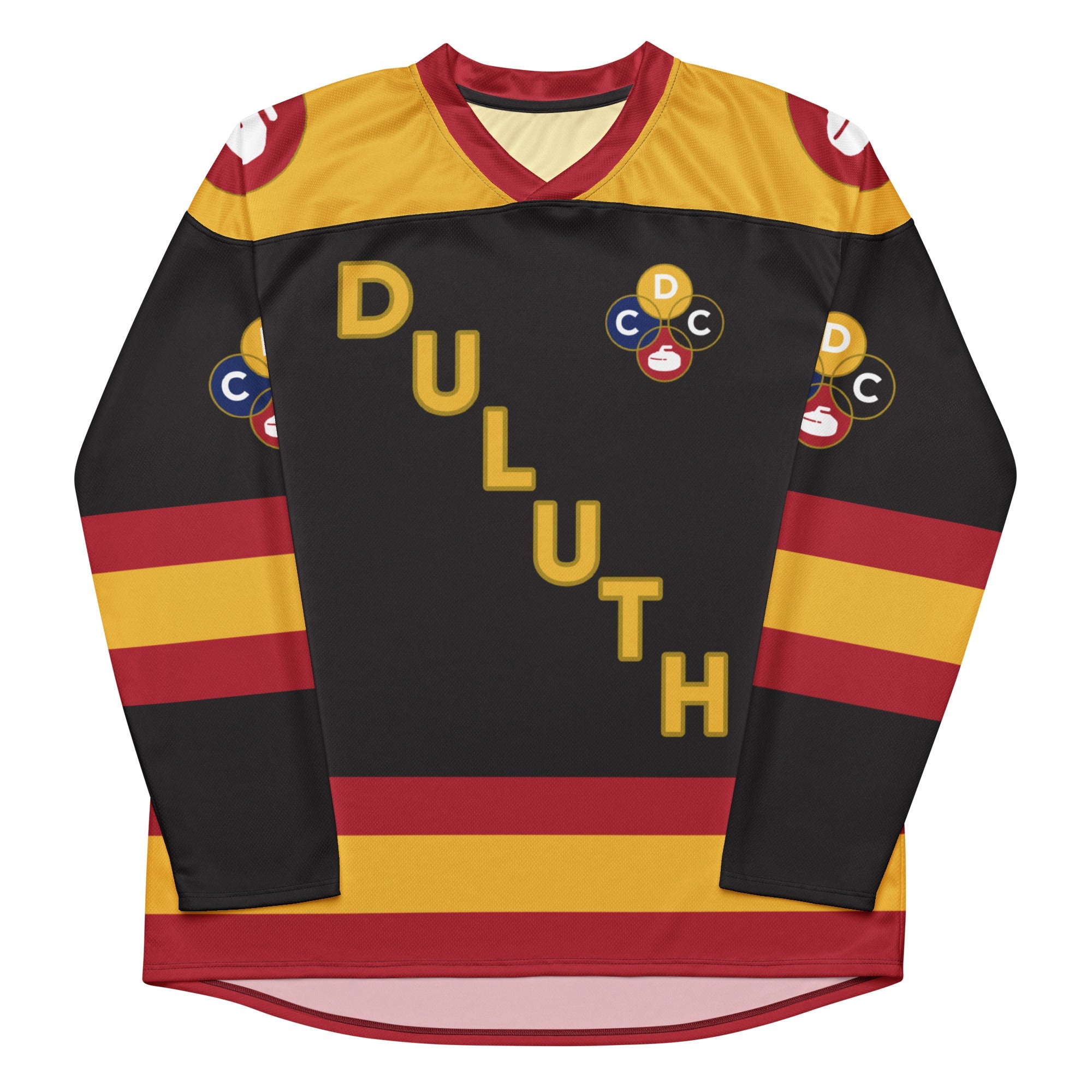 Duluth Curling Club Recycled lightweight hockey style fan jersey - Broomfitters