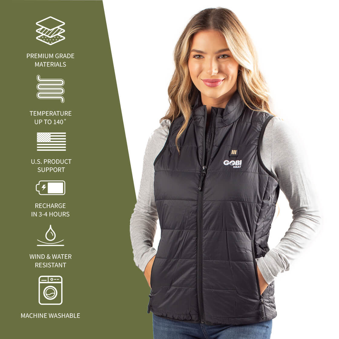 Element Women's Heated Vest - Broomfitters