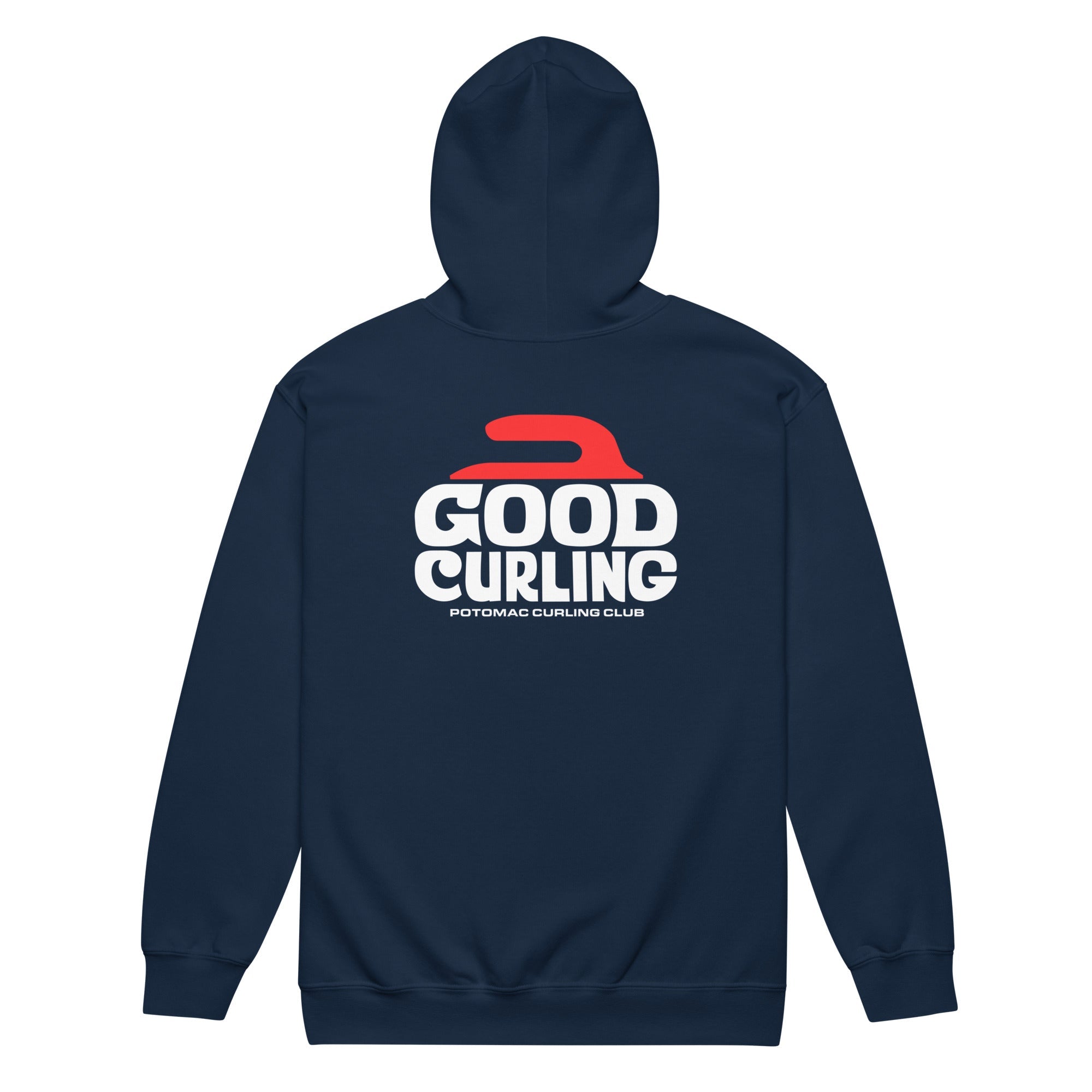 Good Curling - Potomac Curling Club Unisex heavy blend zip hoodie - Broomfitters