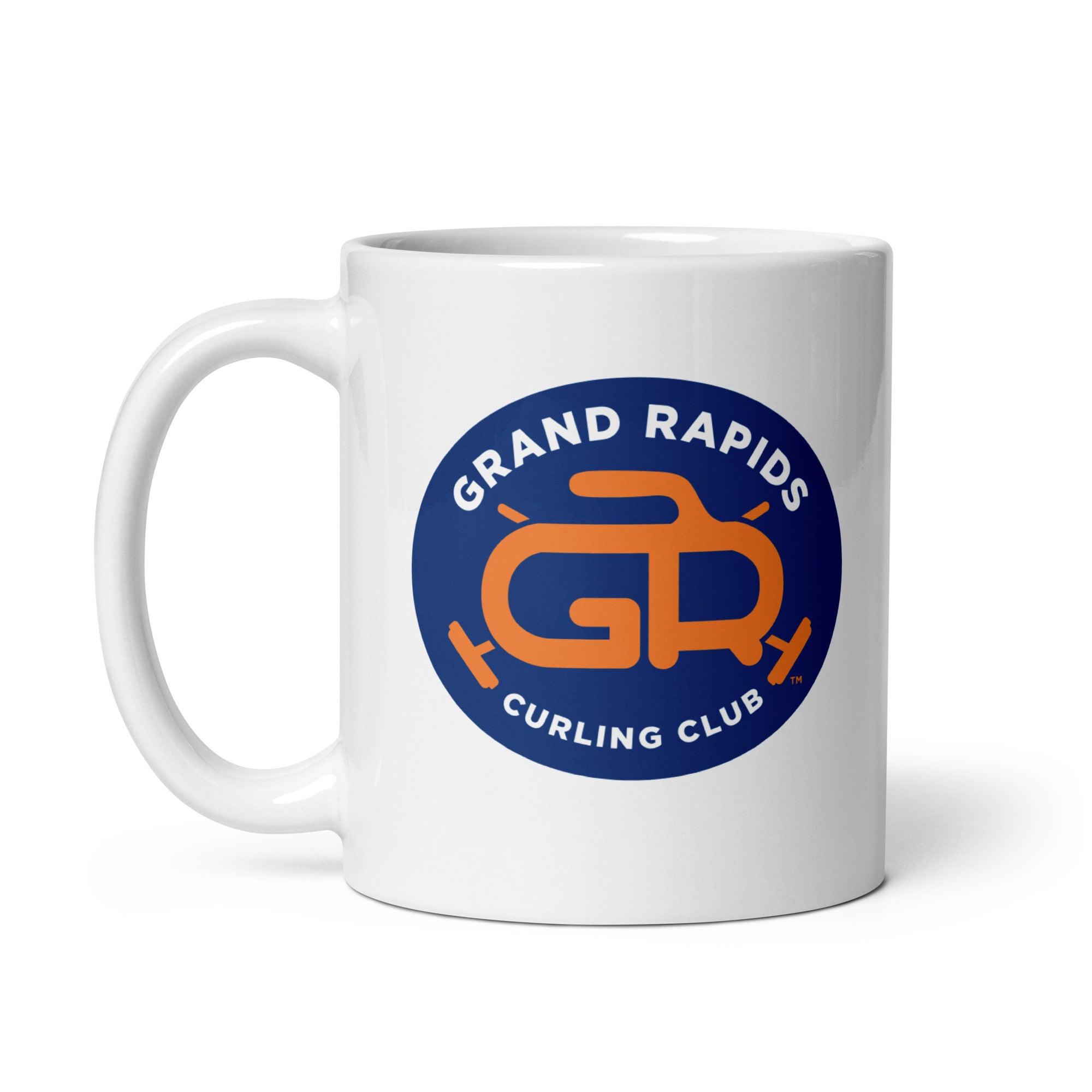 Grand Rapid Curling White glossy mug - Broomfitters