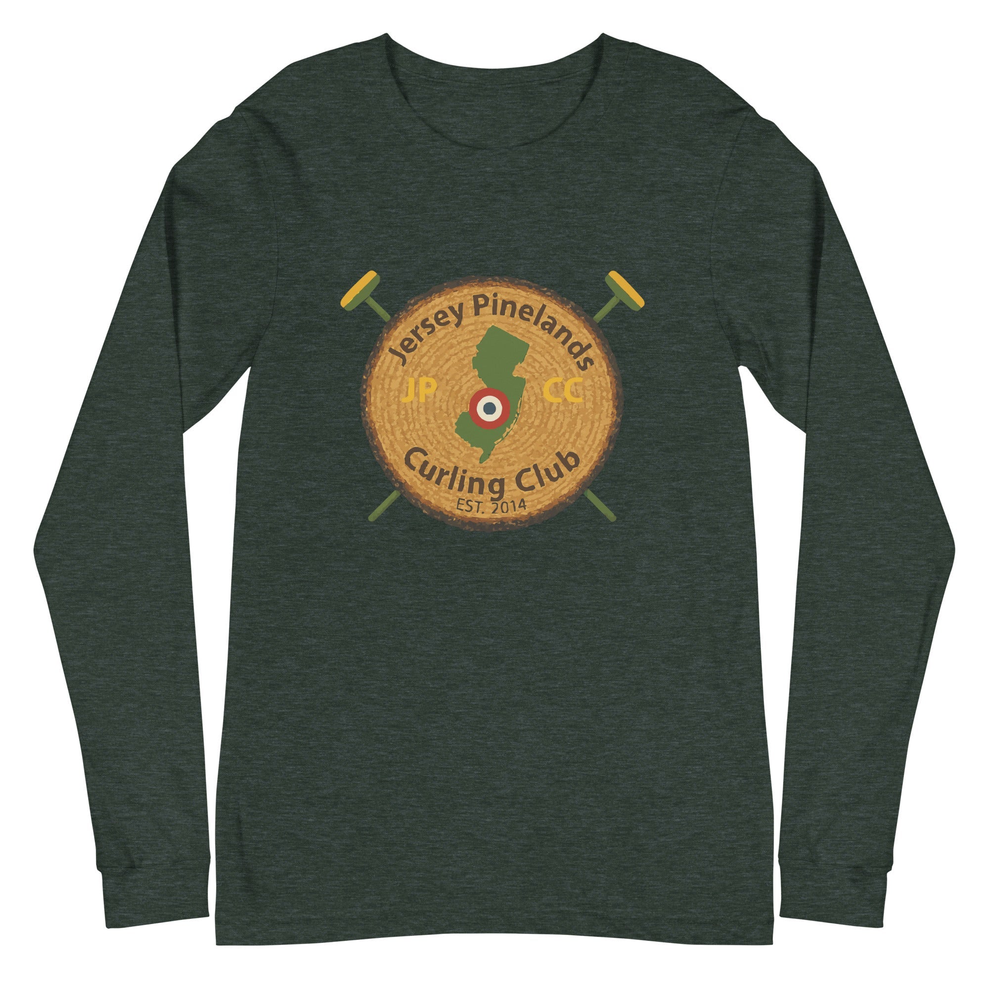 Jersey Pinelands Curling Club Unisex Long Sleeve Tee - Broomfitters