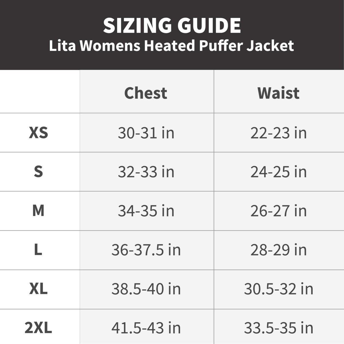 Lita Women's Heated Puffer Jacket - Broomfitters