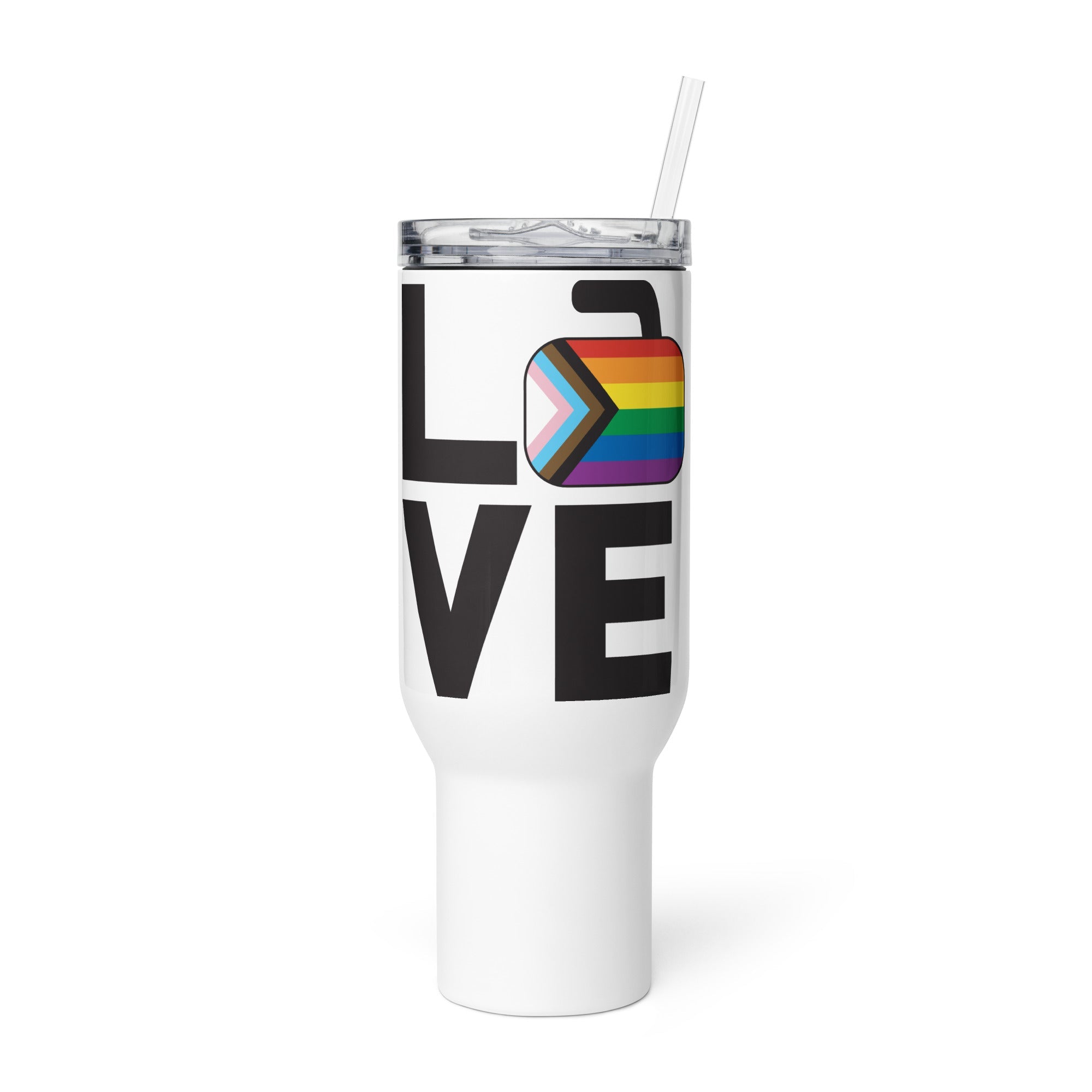 Love - Potomac Curling Club Travel mug with a handle - Broomfitters