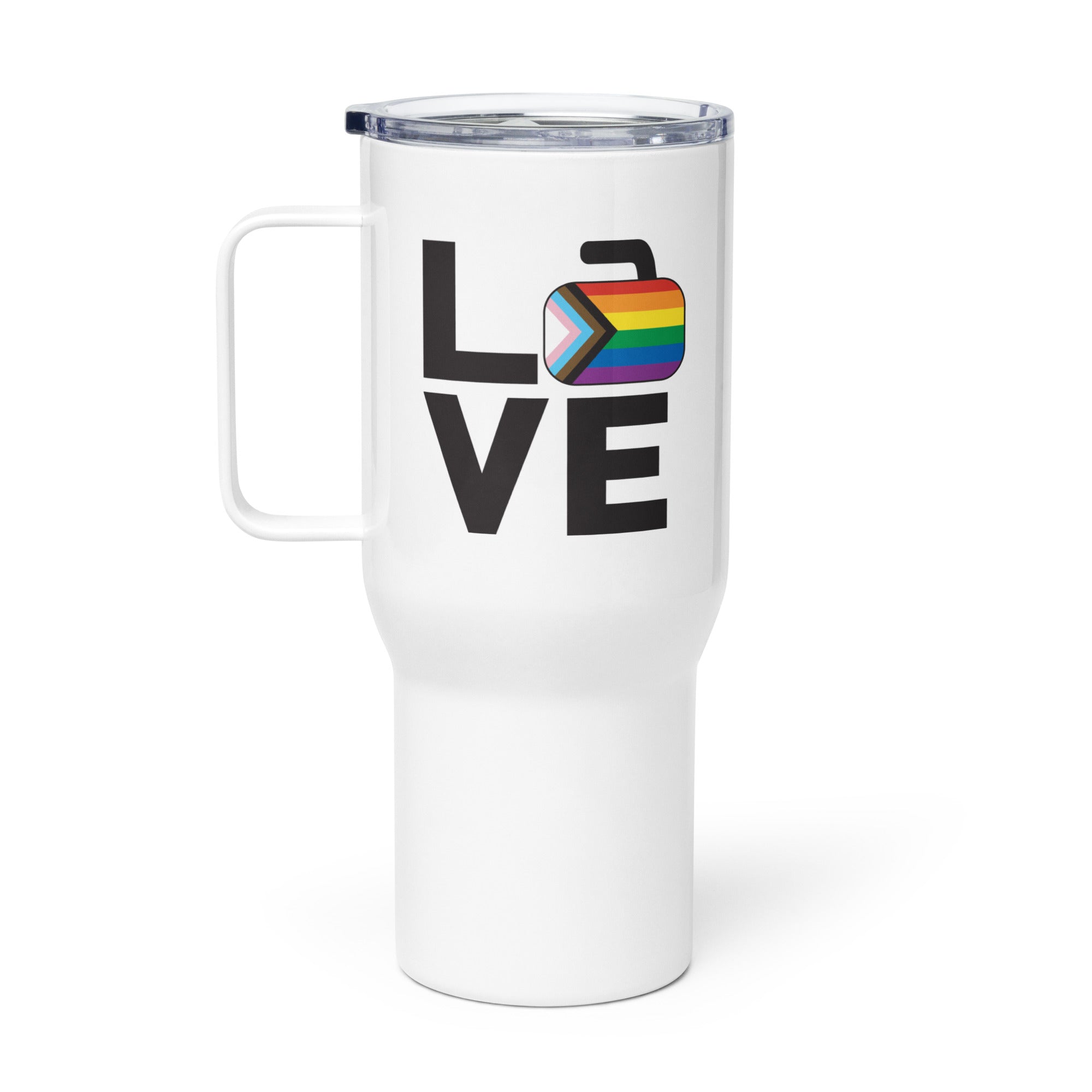 Love - Potomac Curling Club Travel mug with a handle - Broomfitters