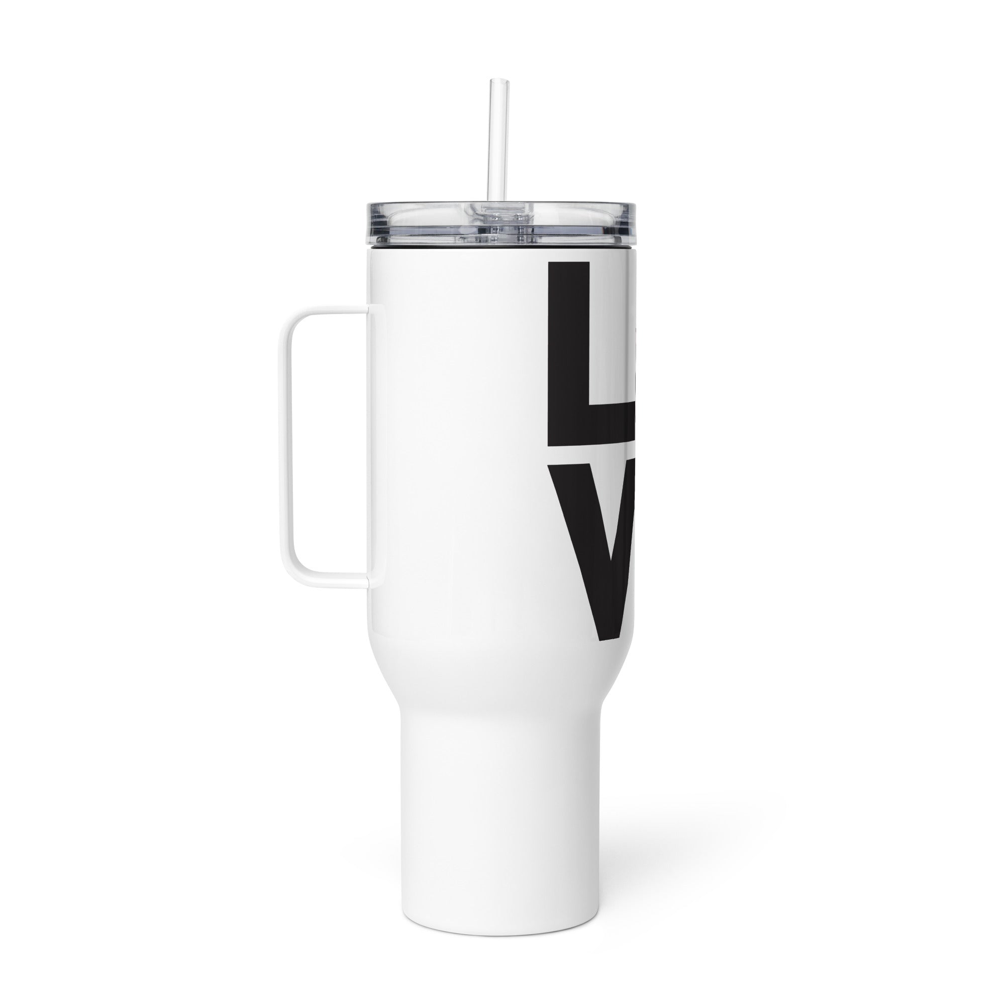 Love - Potomac Curling Club Travel mug with a handle - Broomfitters