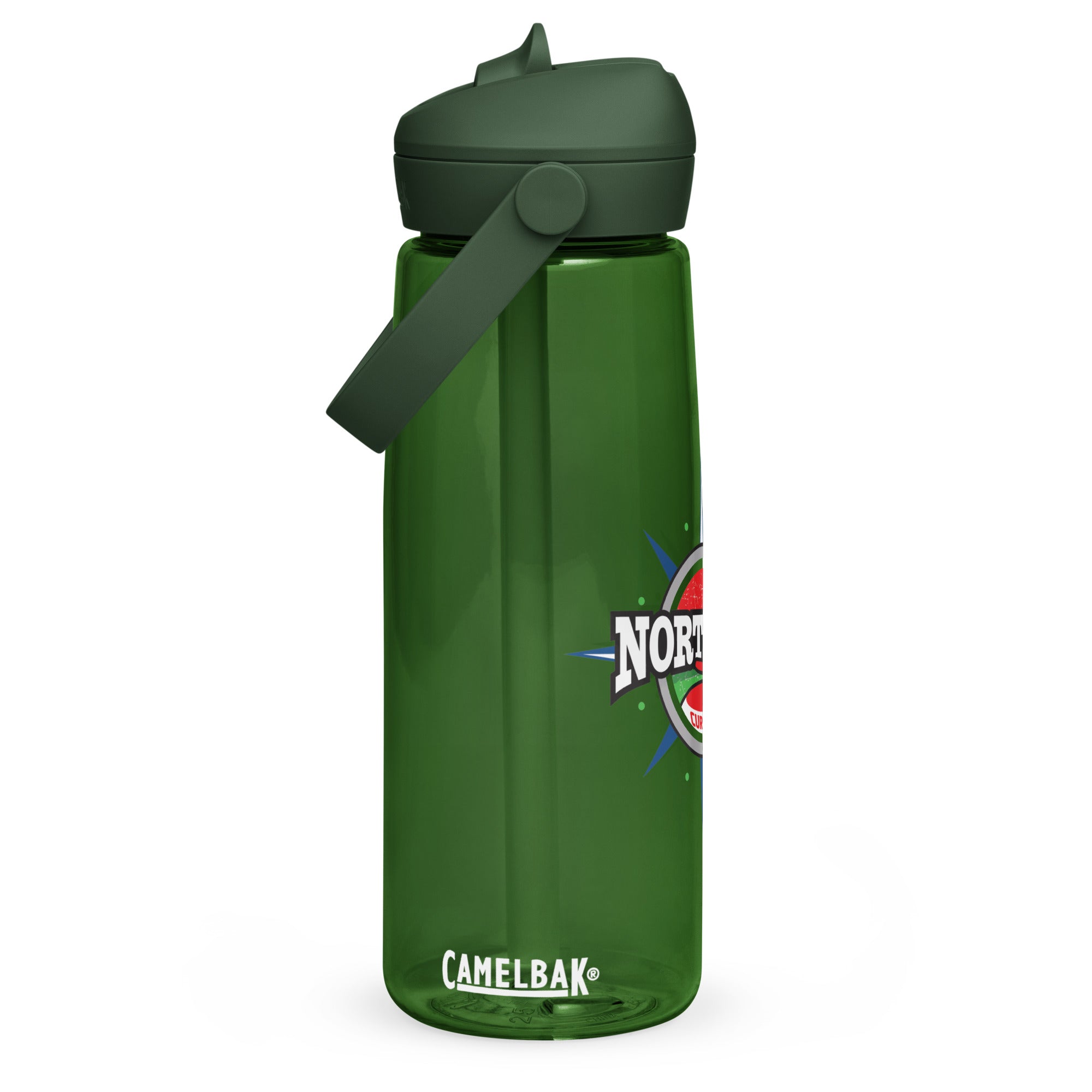 North end Curling Club Flip straw water bottle - Broomfitters