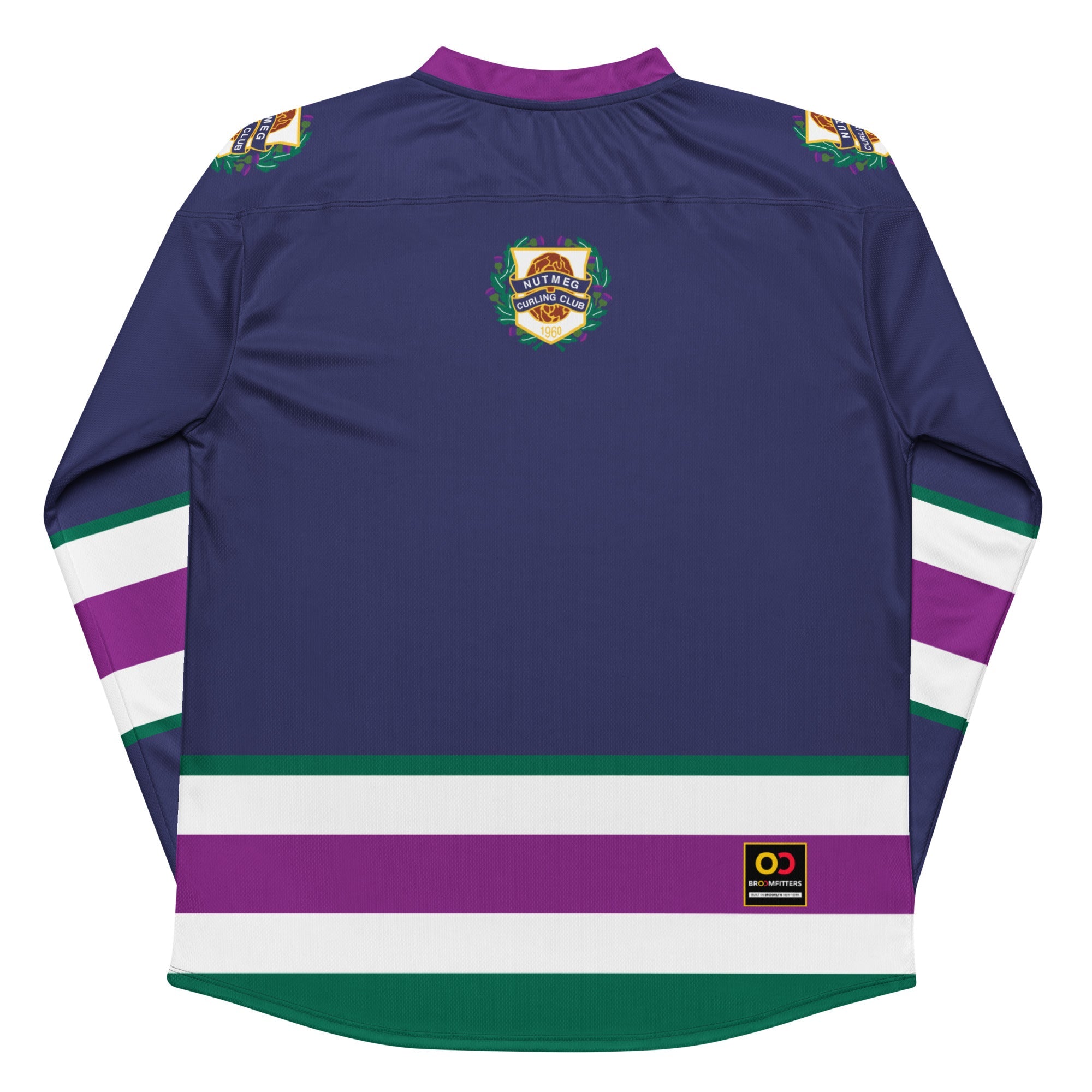 Nutmeg Curling Club Recycled hockey fan jersey - Broomfitters