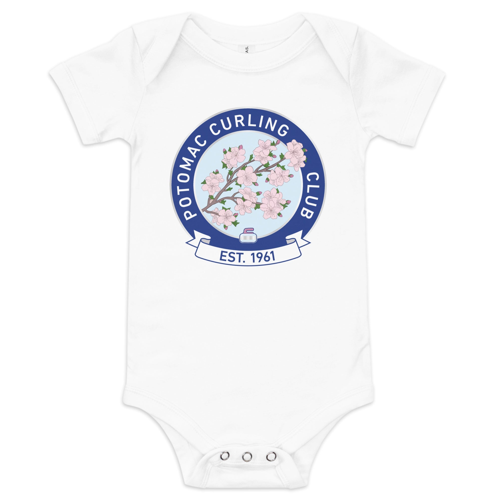 Potomac Curling Club Baby short sleeve one piece - Broomfitters