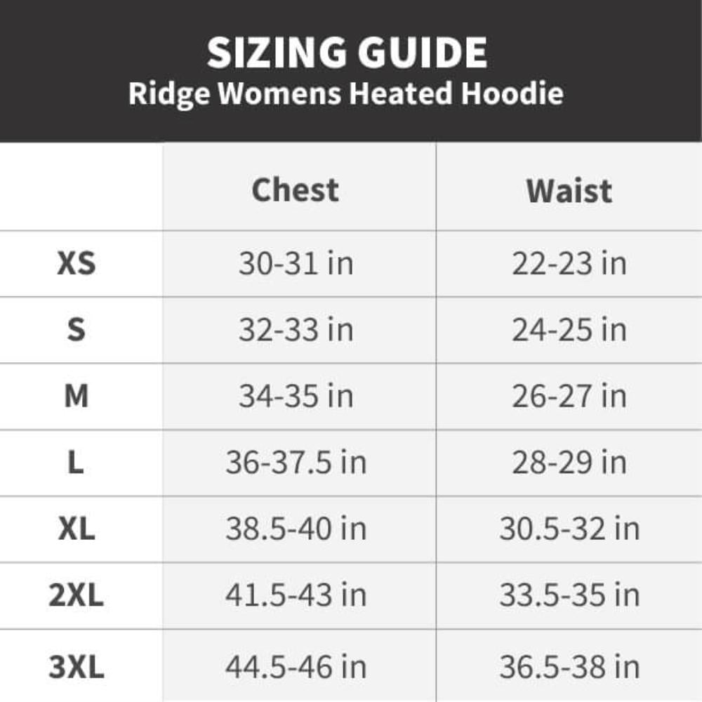 Ridge Womens Heated Hoodie - Broomfitters