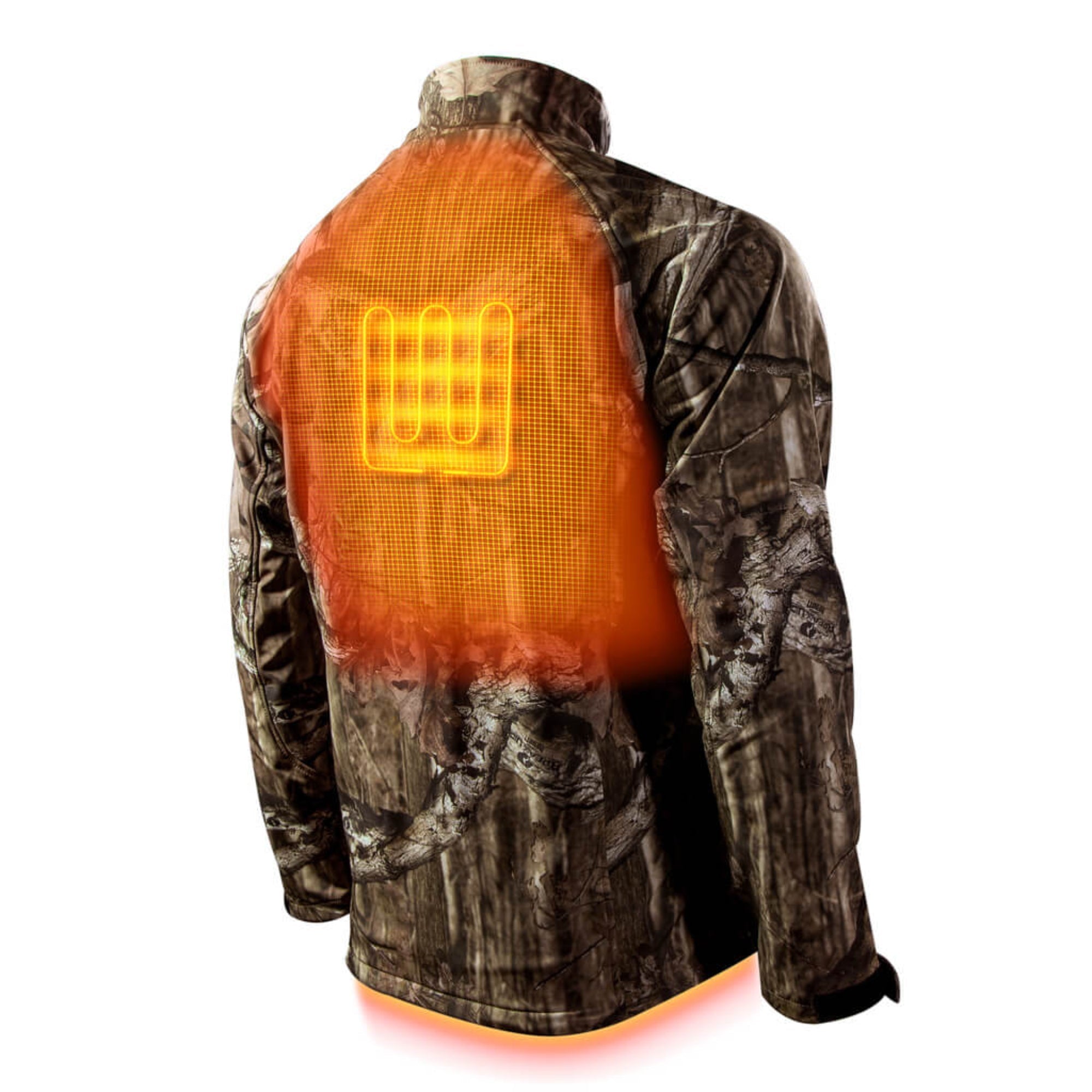 Sahara Men's Heated Hunting Jacket - Mossy Oak Camo - Broomfitters