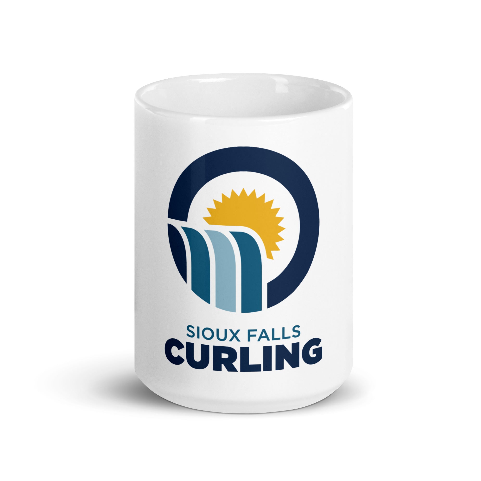Sioux Falls Curling White glossy mug - Broomfitters