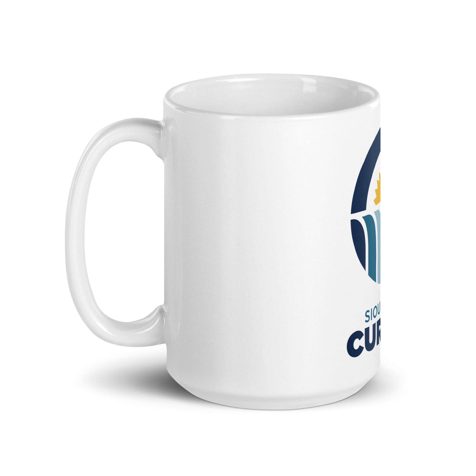 Sioux Falls Curling White glossy mug - Broomfitters