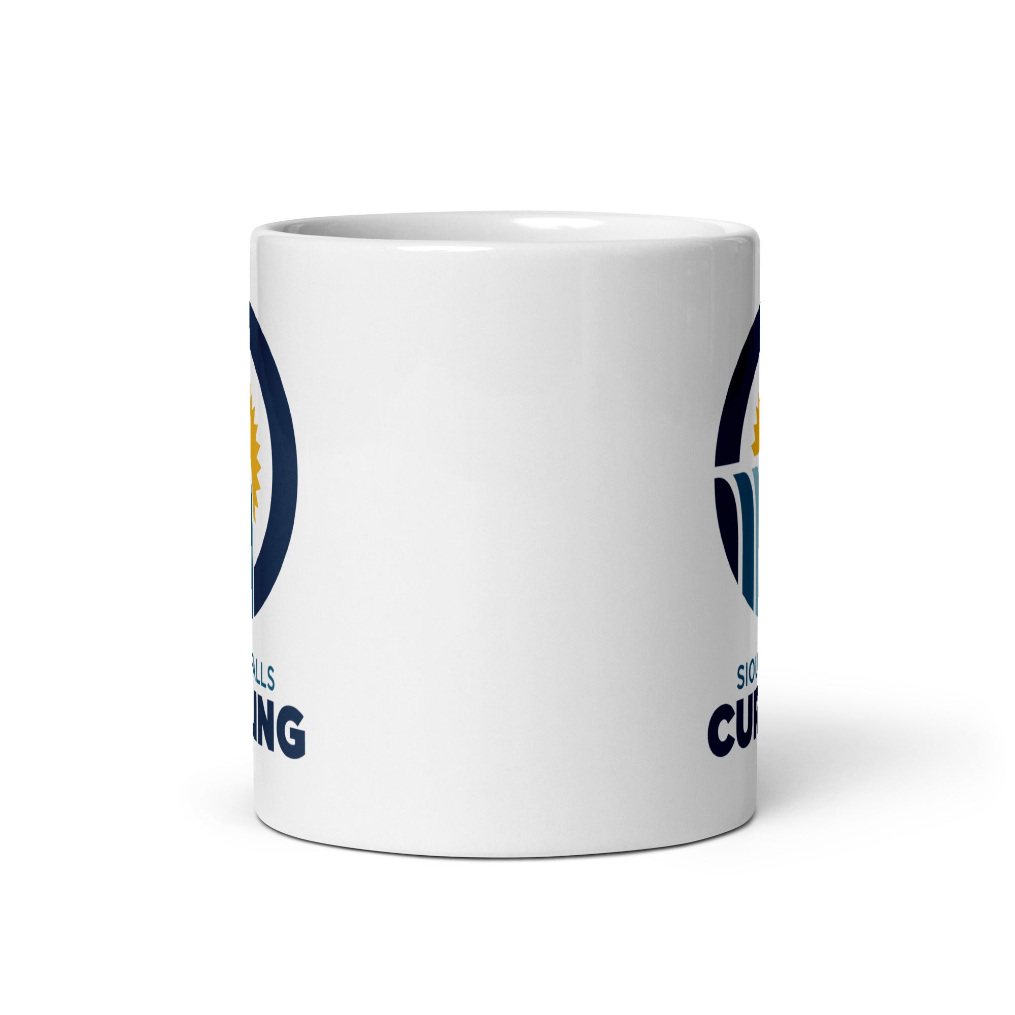 Sioux Falls Curling White glossy mug - Broomfitters