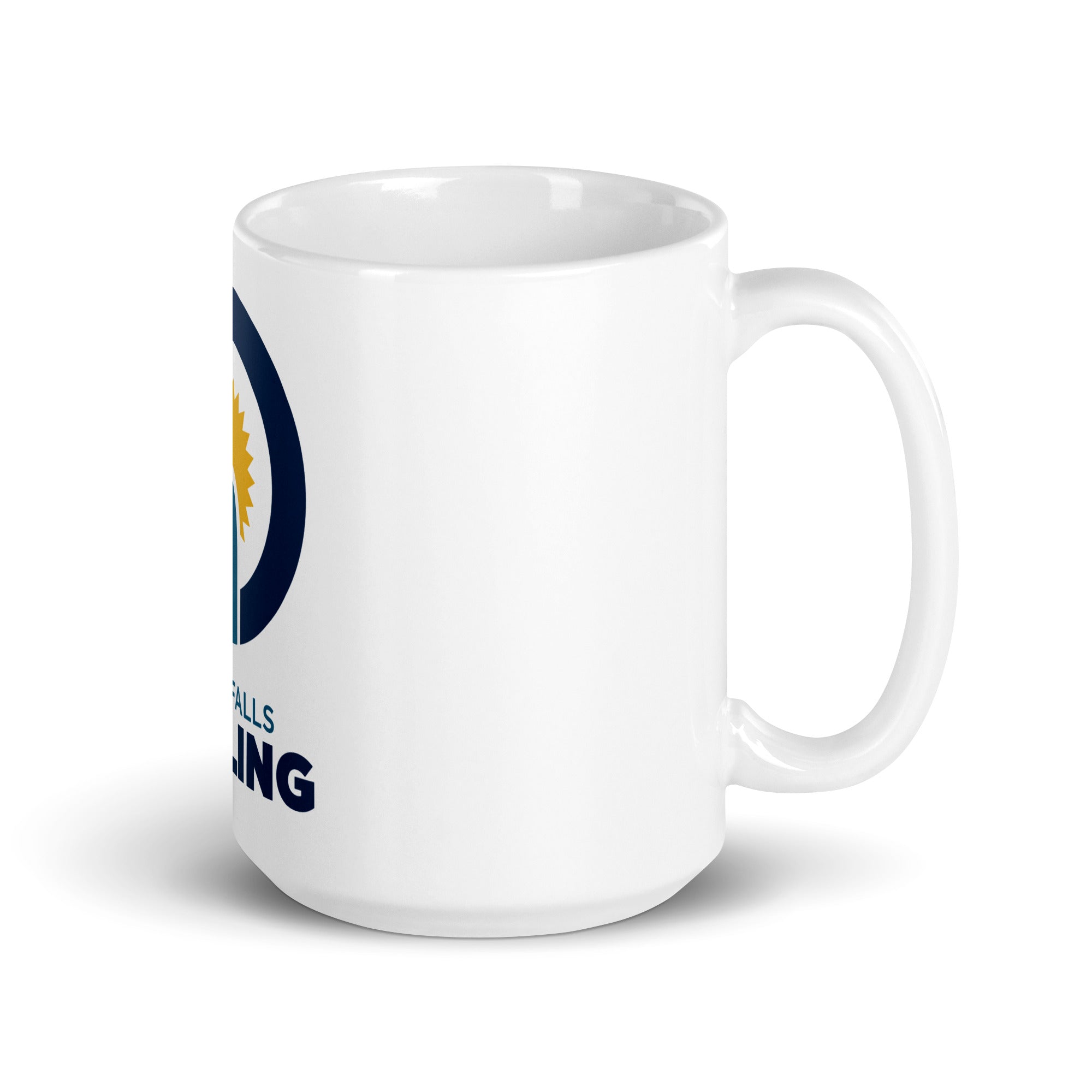 Sioux Falls Curling White glossy mug - Broomfitters