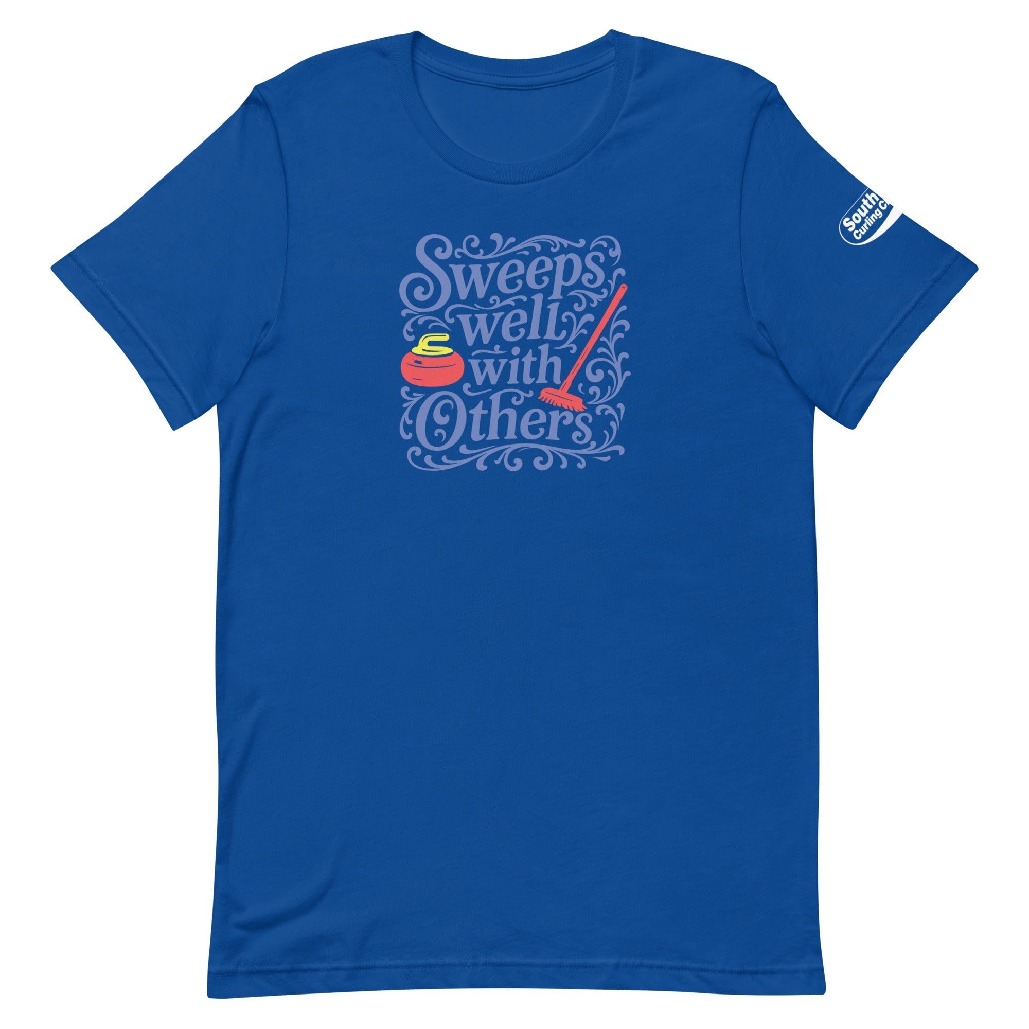 South Shore Curling - Sweeps Well With Others Unisex t-shirt - Broomfitters