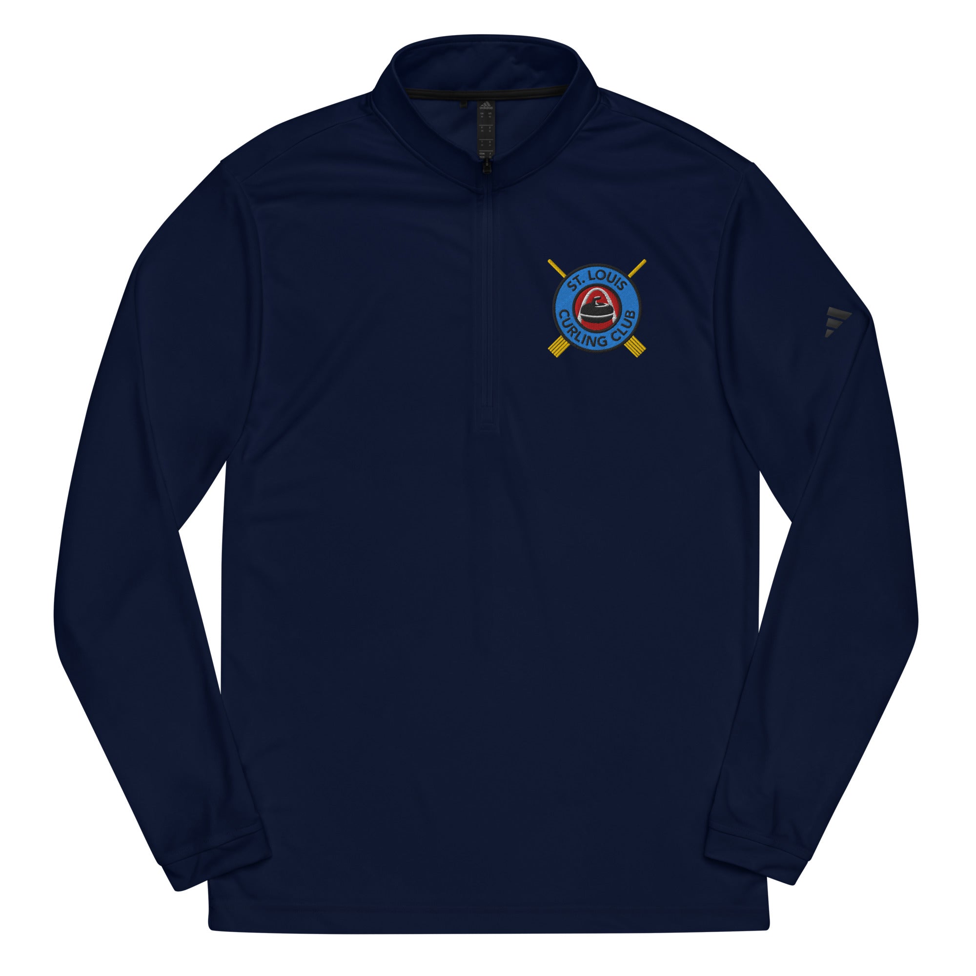St. Louis Curling Club Adidas Quarter zip pullover - Broomfitters