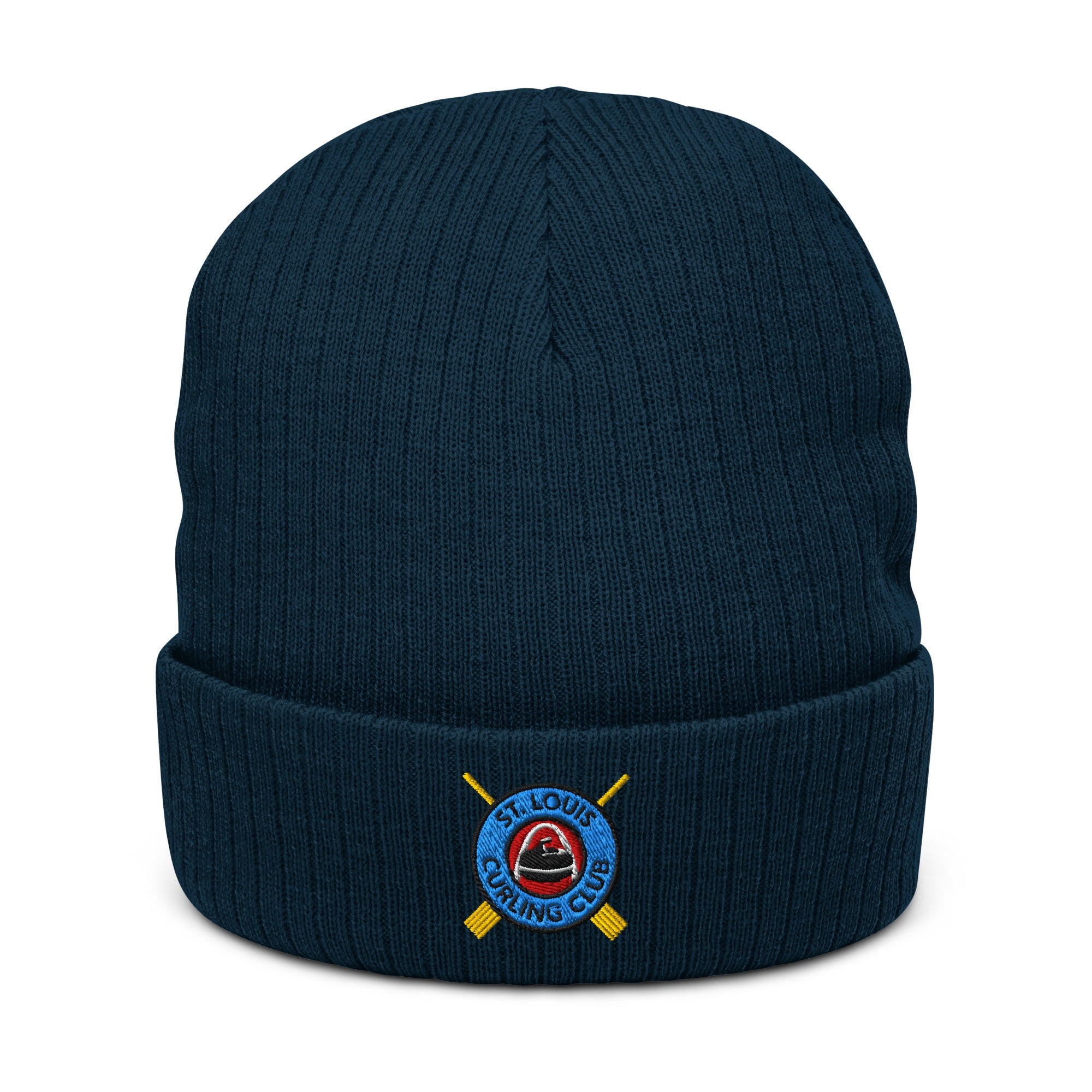 St. Louis Curling Club Ribbed knit beanie - Broomfitters