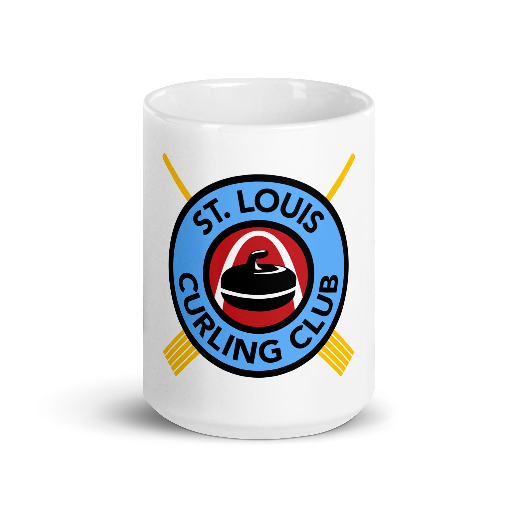 St. Louis Curling Club White glossy mug - Broomfitters