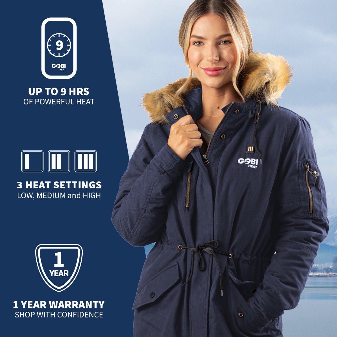 Terra Women's Heated Parka - Broomfitters