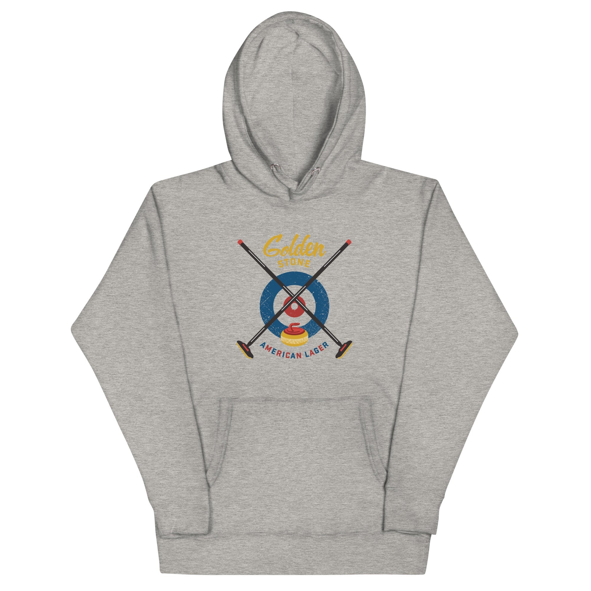 The Golden Stone with Triangle Curling & The Glass Jug Unisex Hoodie - Broomfitters
